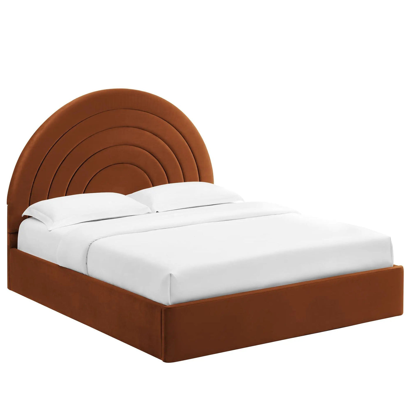 Solana Arched Performance Velvet Queen Platform Bed by Modway by HouseOfZazla