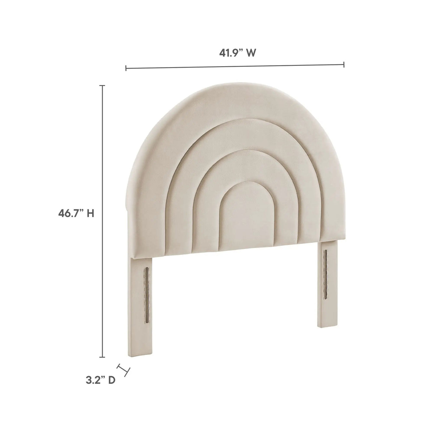 Solana Arched Performance Velvet Twin Headboard by Modway by HouseOfZazla