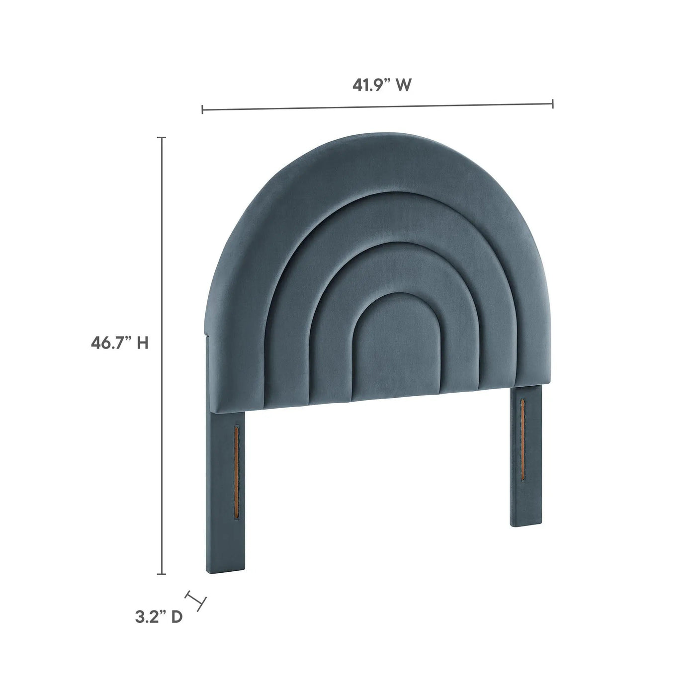 Solana Arched Performance Velvet Twin Headboard by Modway by HouseOfZazla