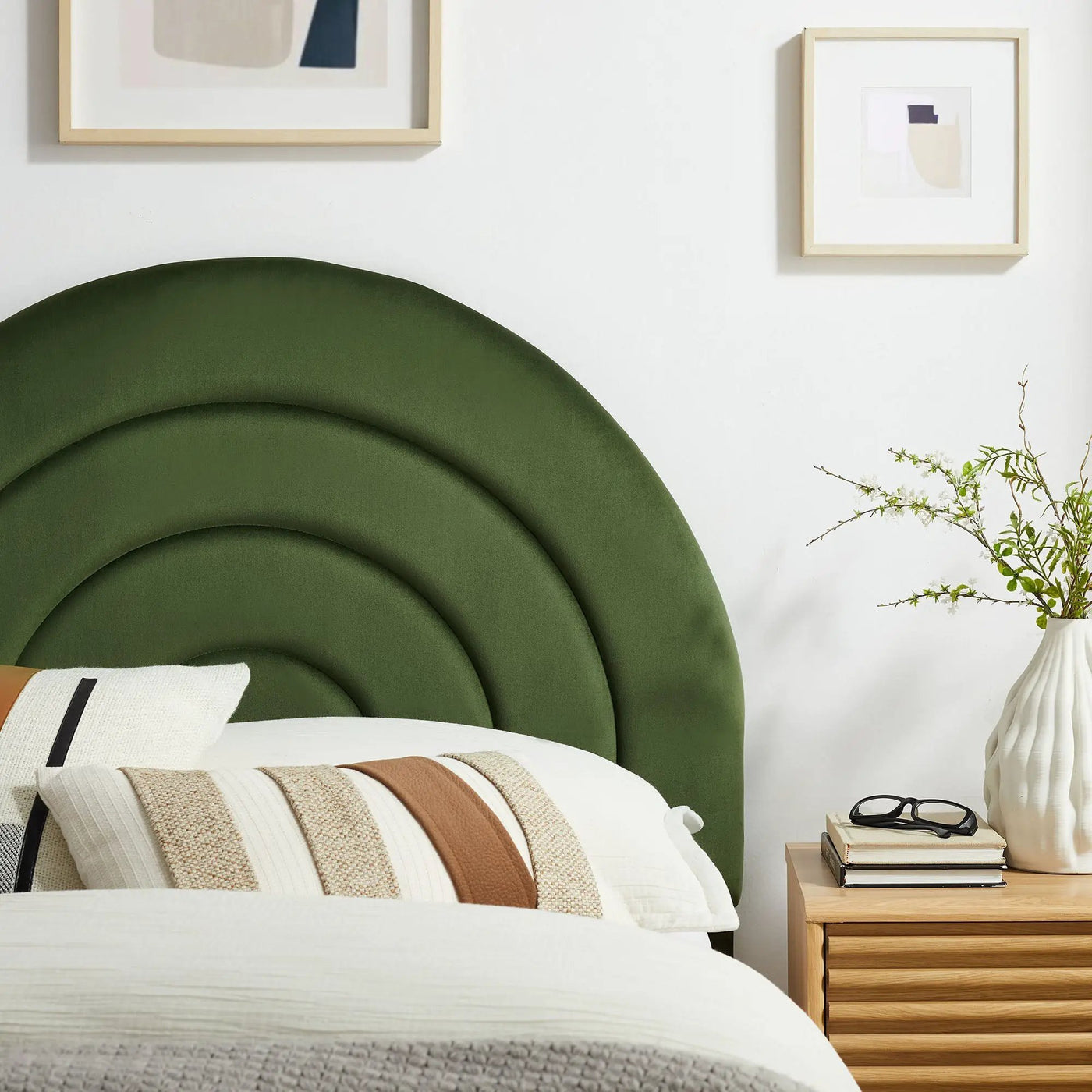 Solana Arched Performance Velvet Twin Headboard by Modway by HouseOfZazla