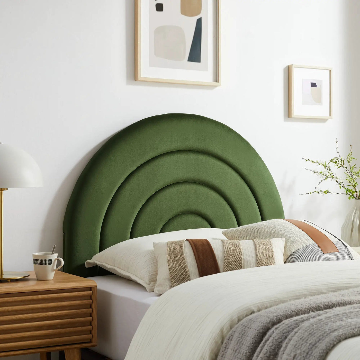 Solana Arched Performance Velvet Twin Headboard by Modway by HouseOfZazla