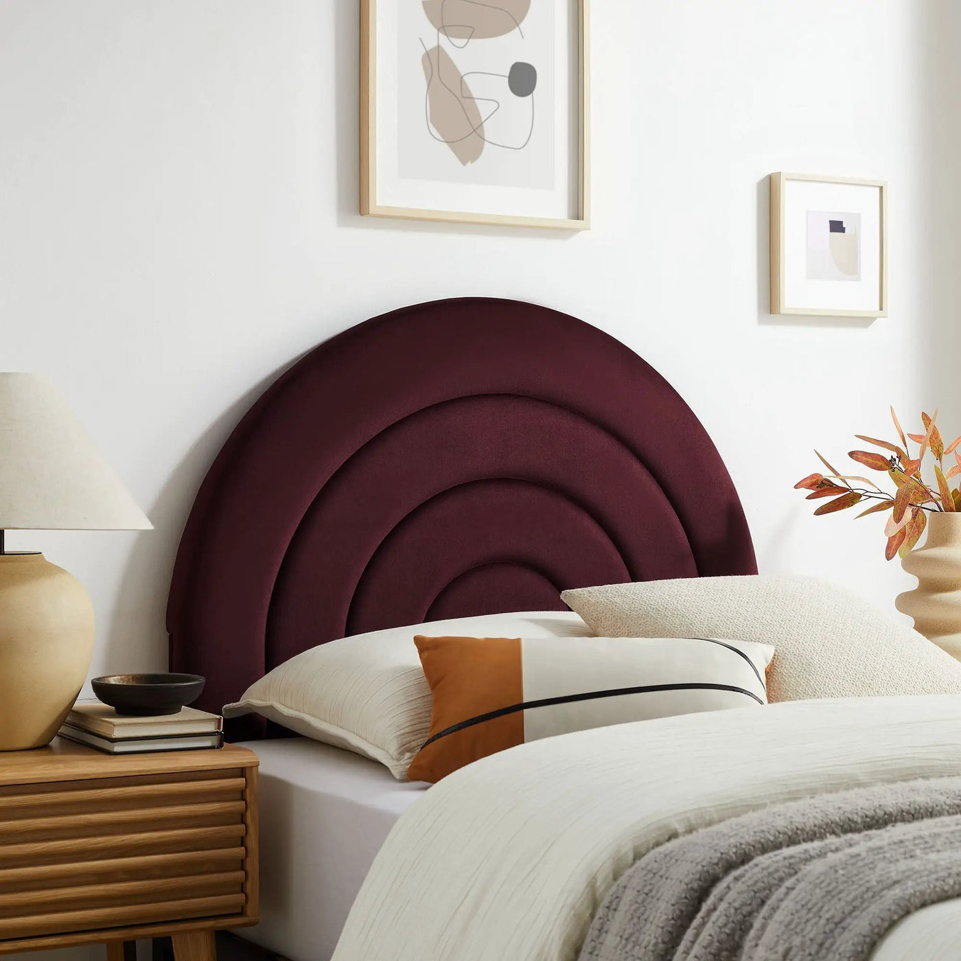 Solana Arched Performance Velvet Twin Headboard by Modway by HouseOfZazla
