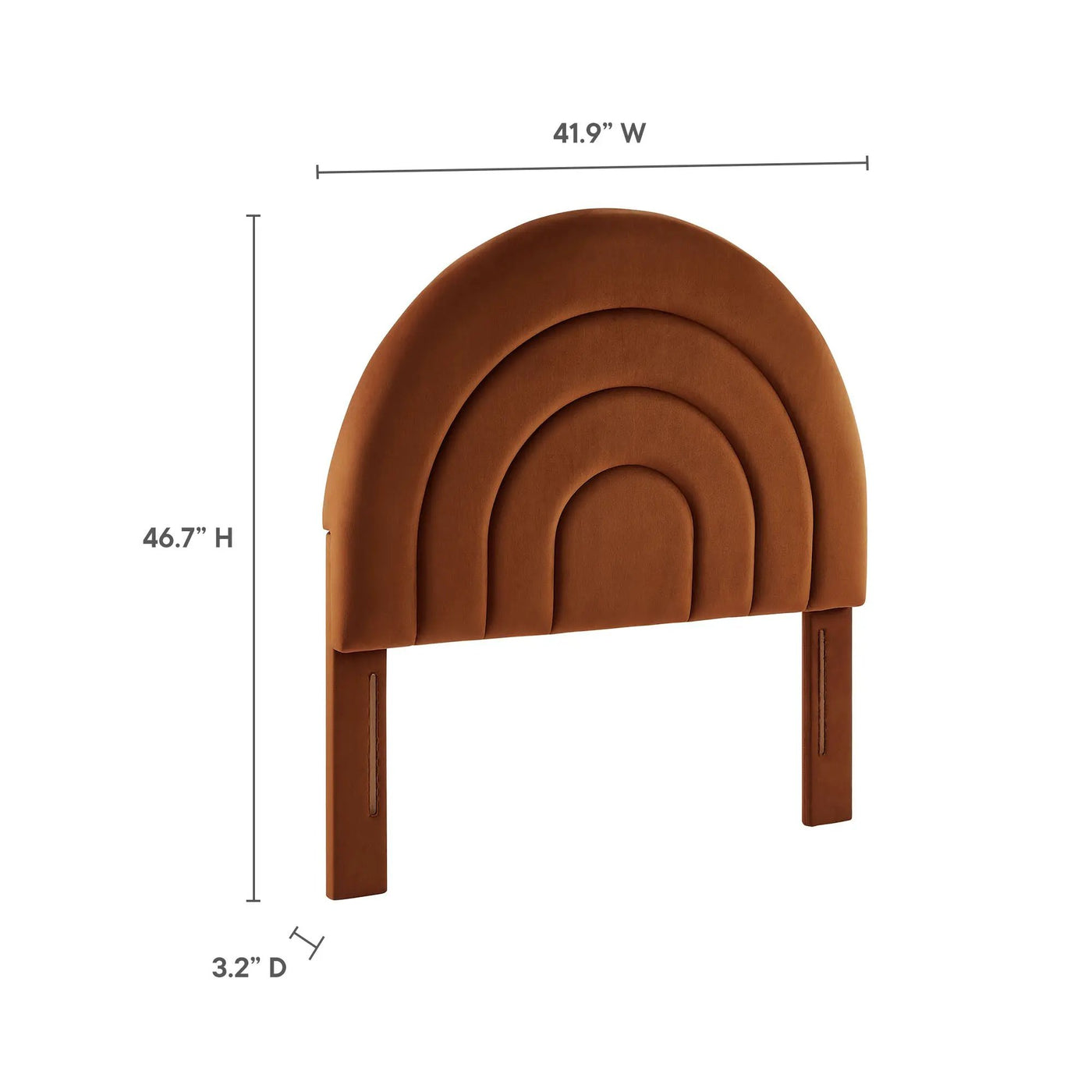 Solana Arched Performance Velvet Twin Headboard by Modway by HouseOfZazla