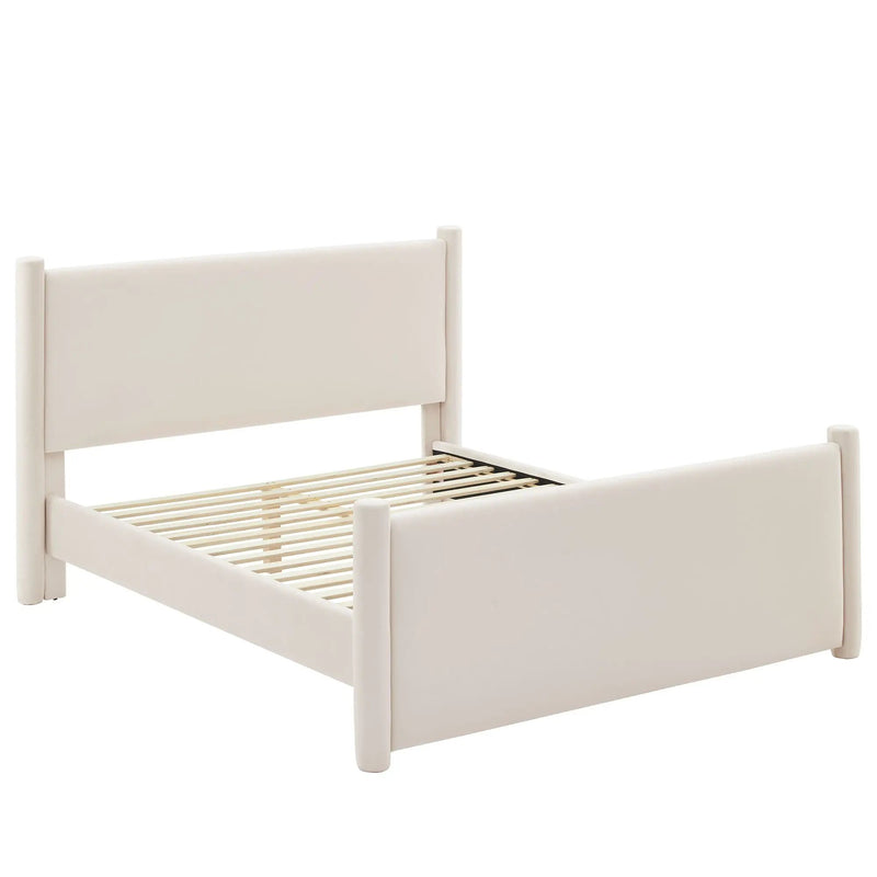 Rael Performance Velvet Queen Platform Bed by Modway by HouseOfZazla