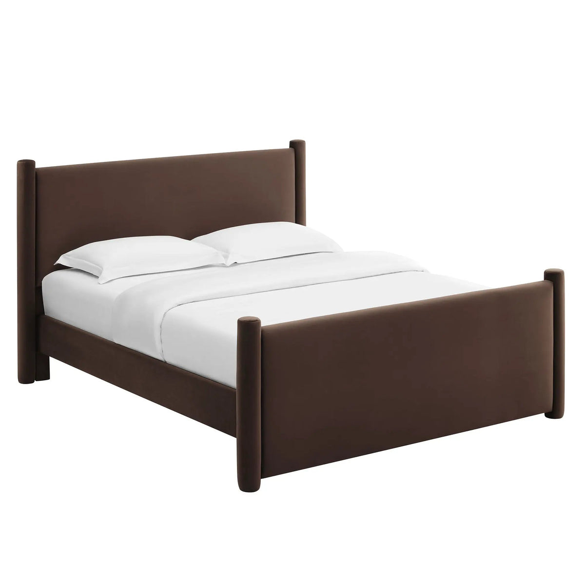Rael Performance Velvet Queen Platform Bed by Modway by HouseOfZazla