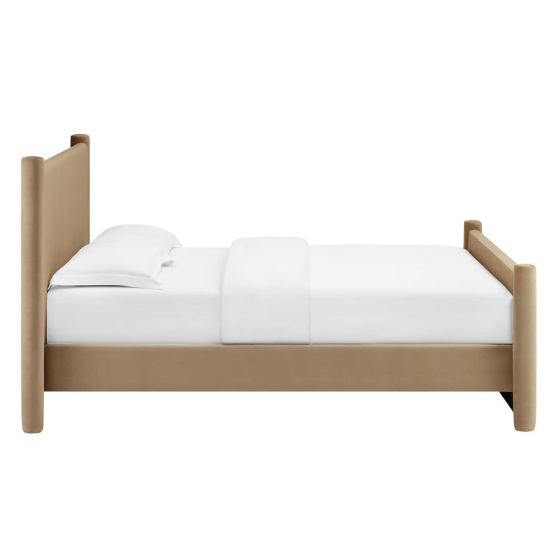 Rael Performance Velvet Queen Platform Bed by Modway by HouseOfZazla