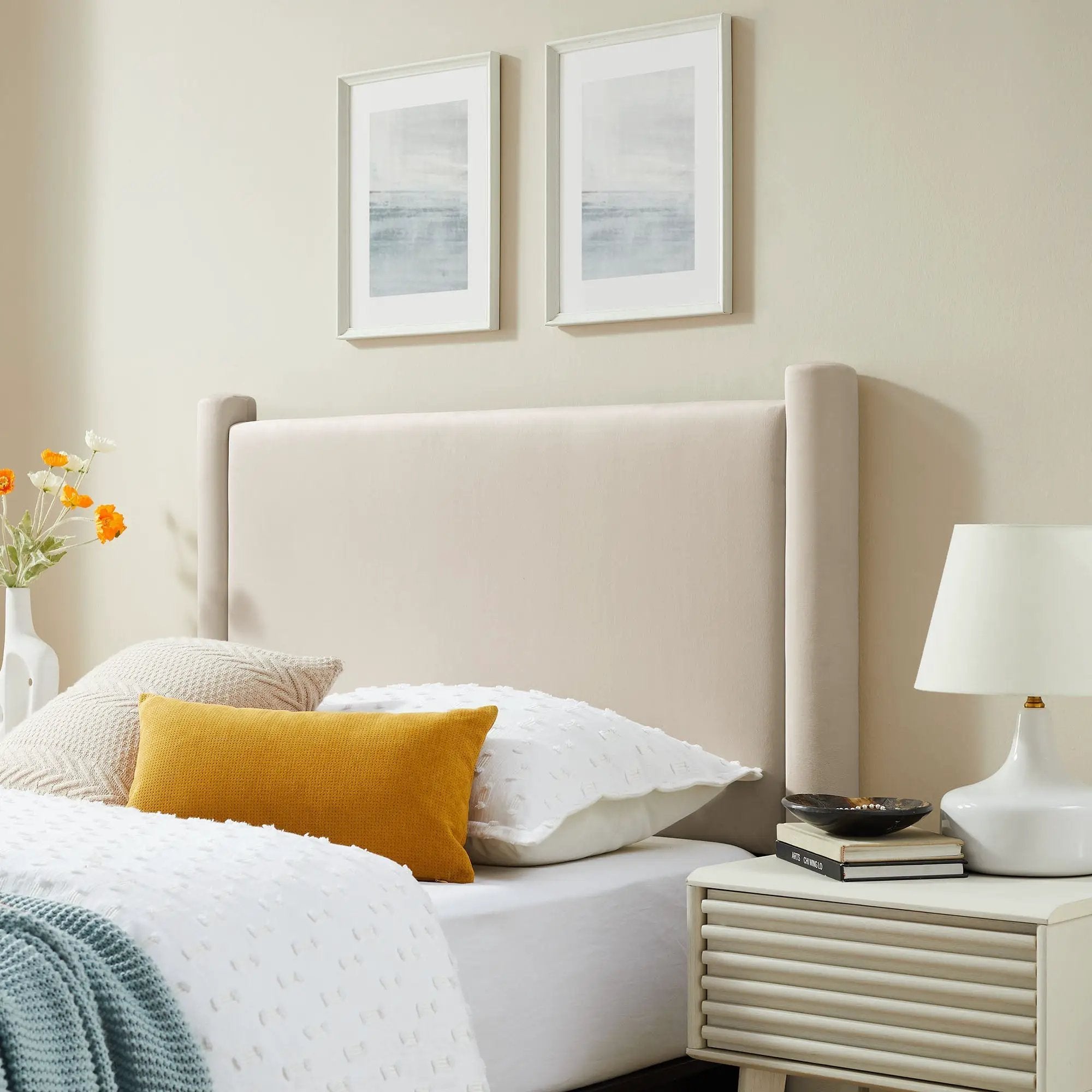 Rael Performance Velvet Twin Headboard by Modway by HouseOfZazla