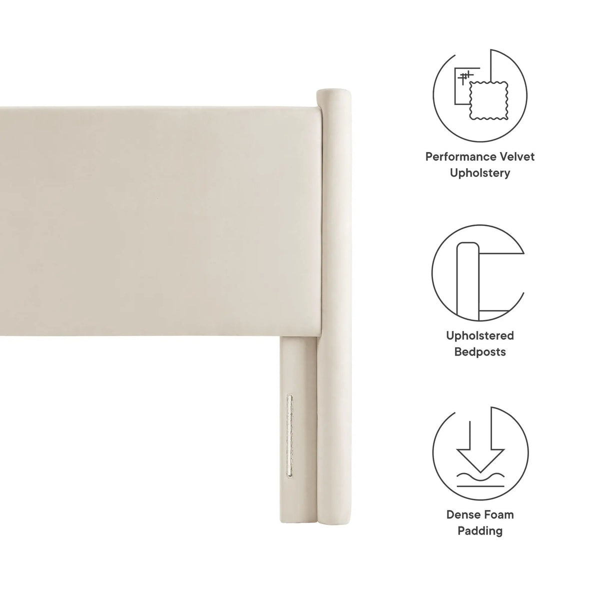 Rael Performance Velvet Twin Headboard by Modway by HouseOfZazla