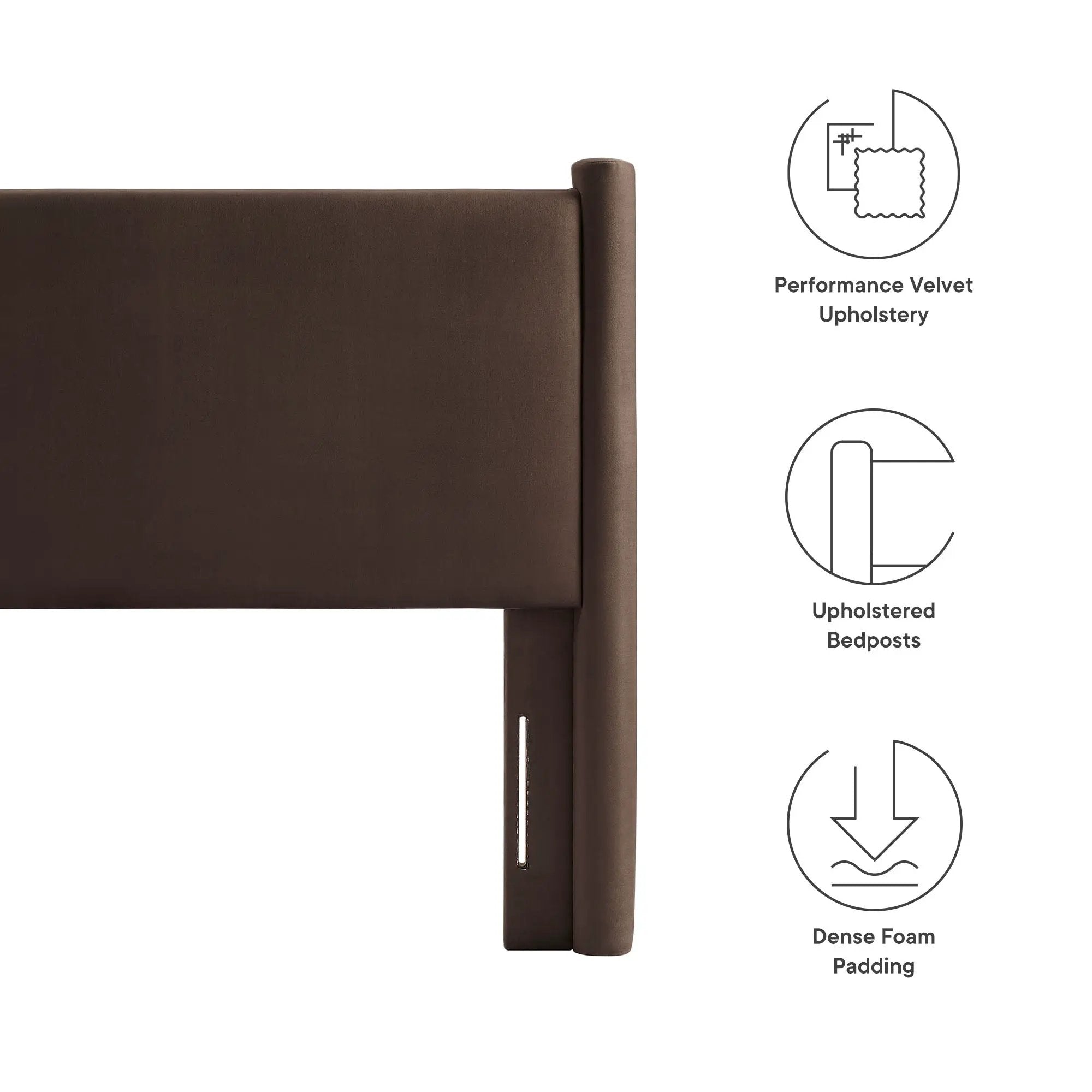 Rael Performance Velvet Twin Headboard by Modway by HouseOfZazla