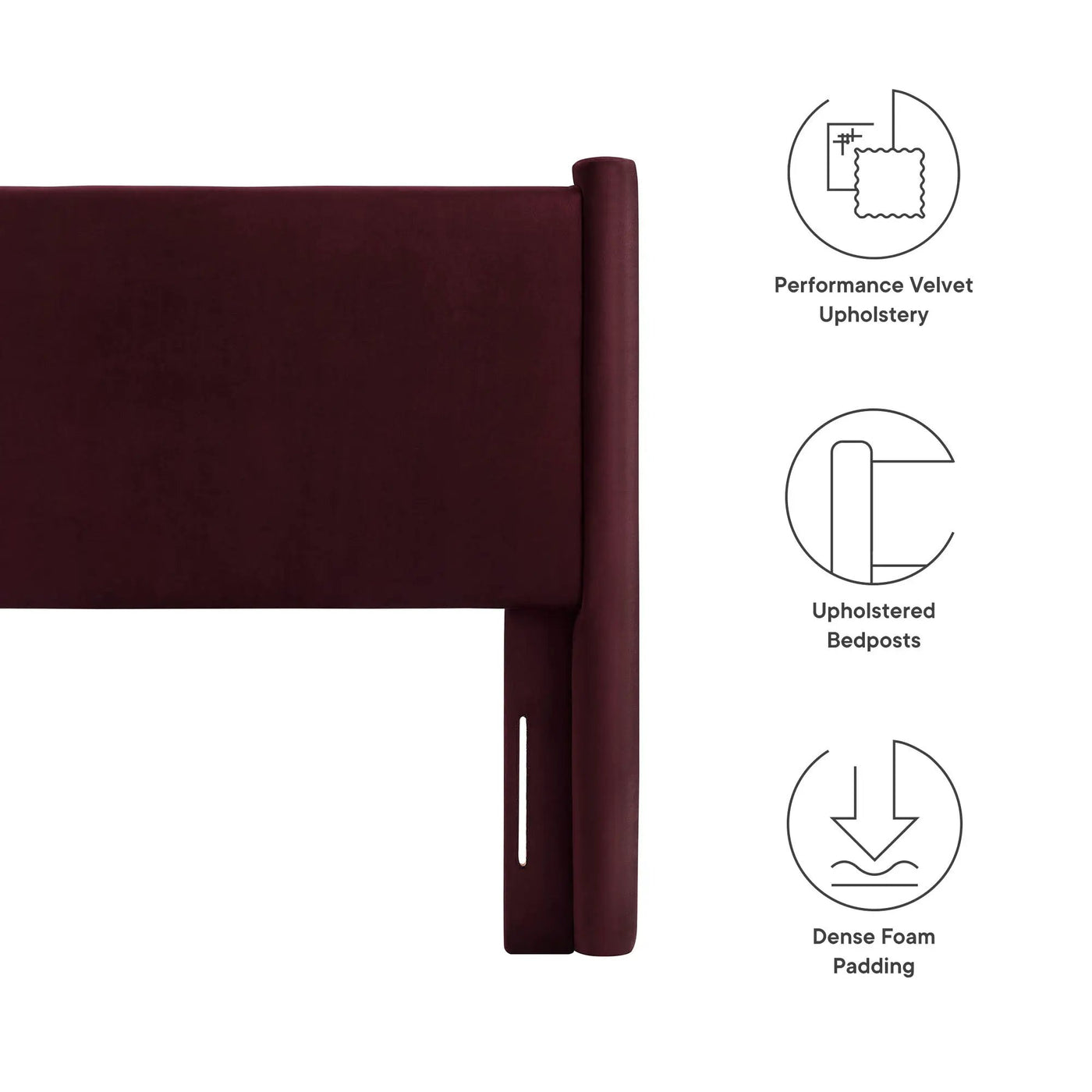 Rael Performance Velvet Twin Headboard by Modway by HouseOfZazla