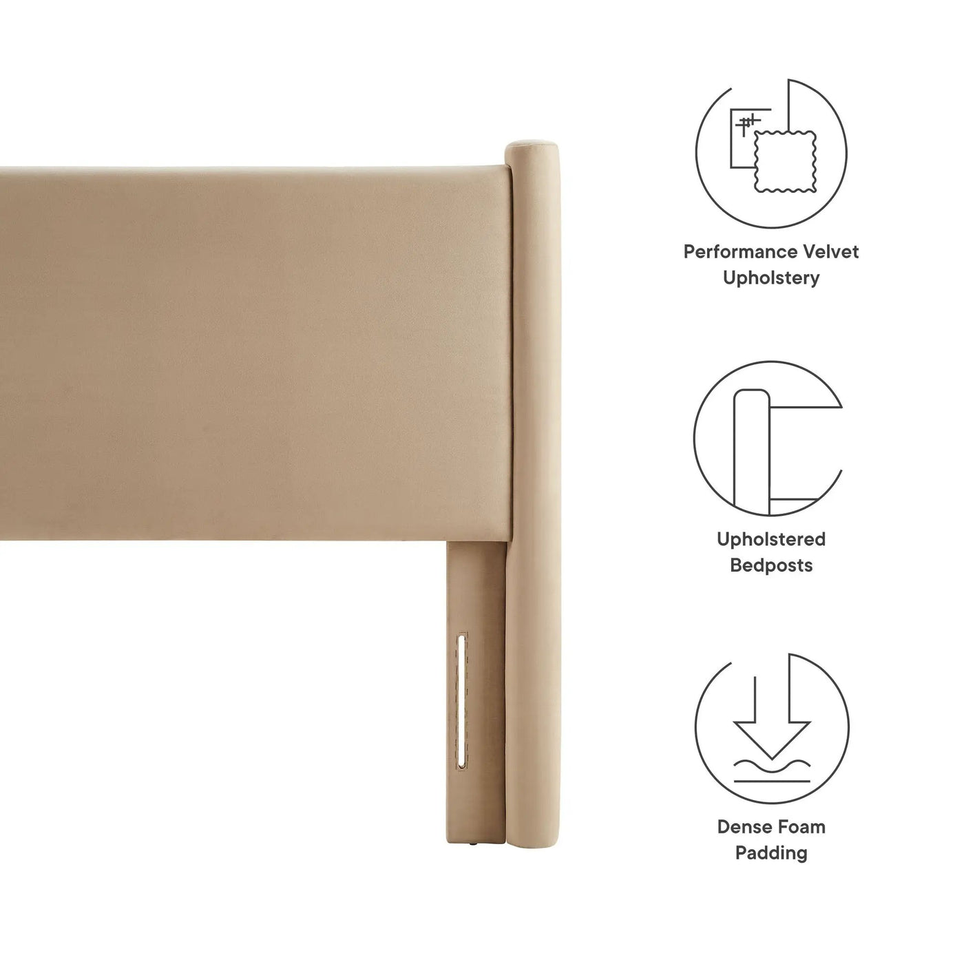 Rael Performance Velvet Twin Headboard by Modway by HouseOfZazla