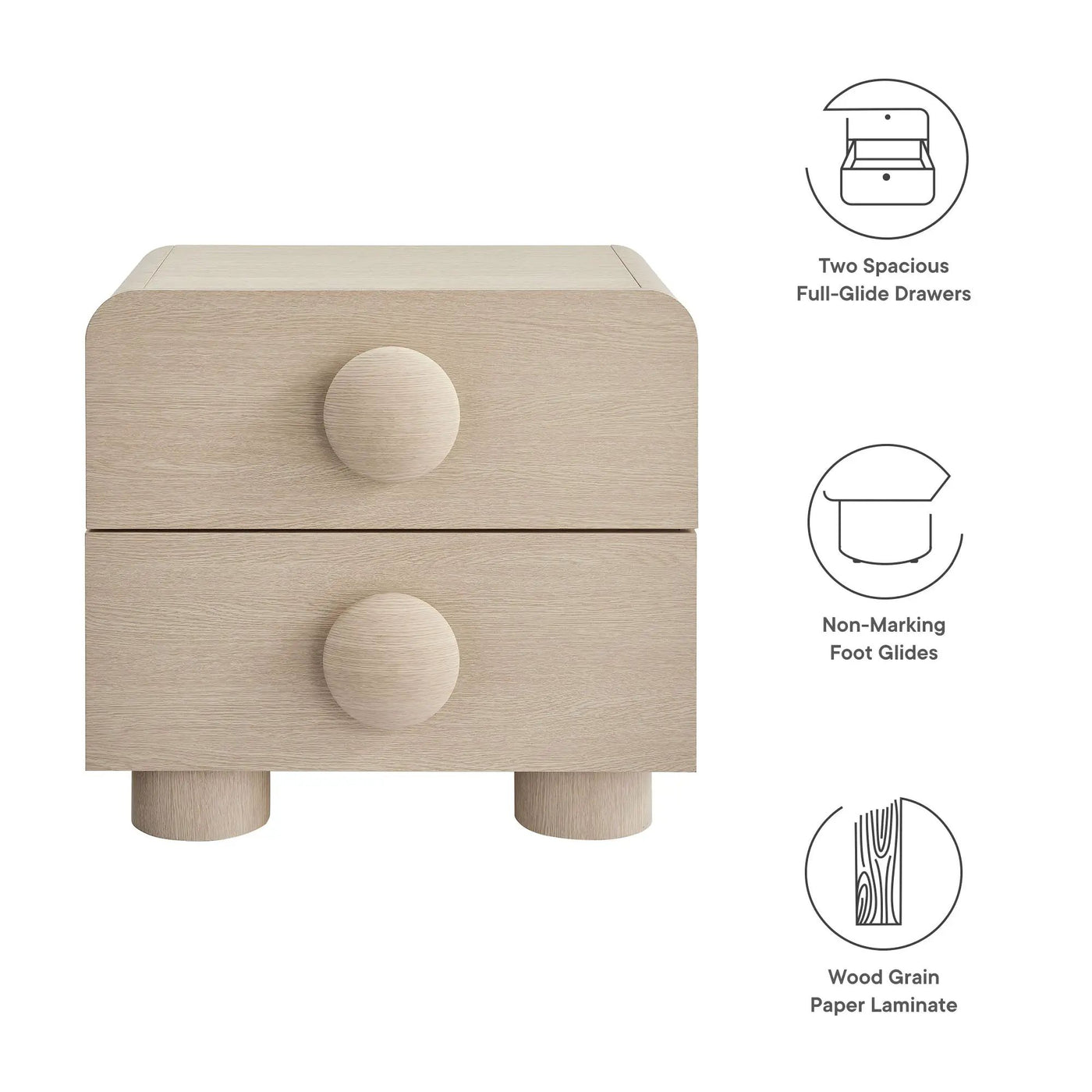Sonnet 2-Drawer Nightstand by Modway by HouseOfZazla