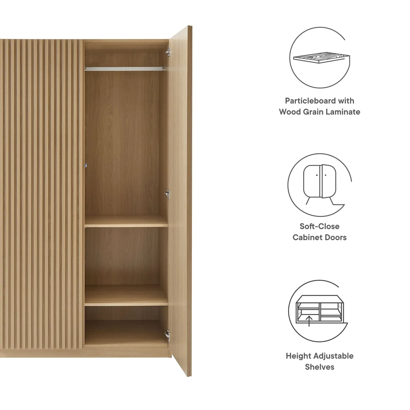Render 2-Door Wardrobe Closet by Modway by HouseOfZazla