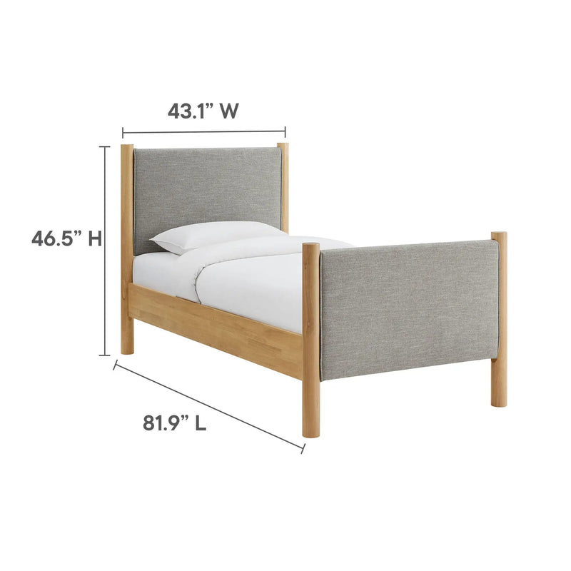 Maven Twin Size Fabric Upholstered Platform Bed by Modway by HouseOfZazla