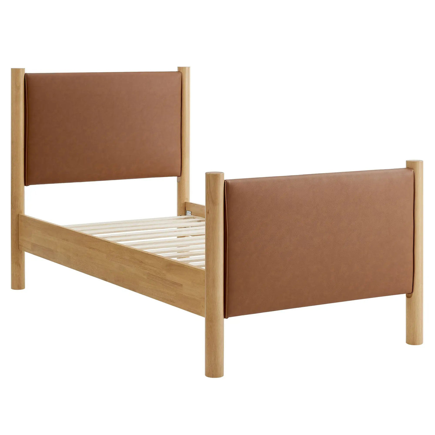 Maven Twin Size Vegan Leather Upholstered Platform Bed by Modway by HouseOfZazla