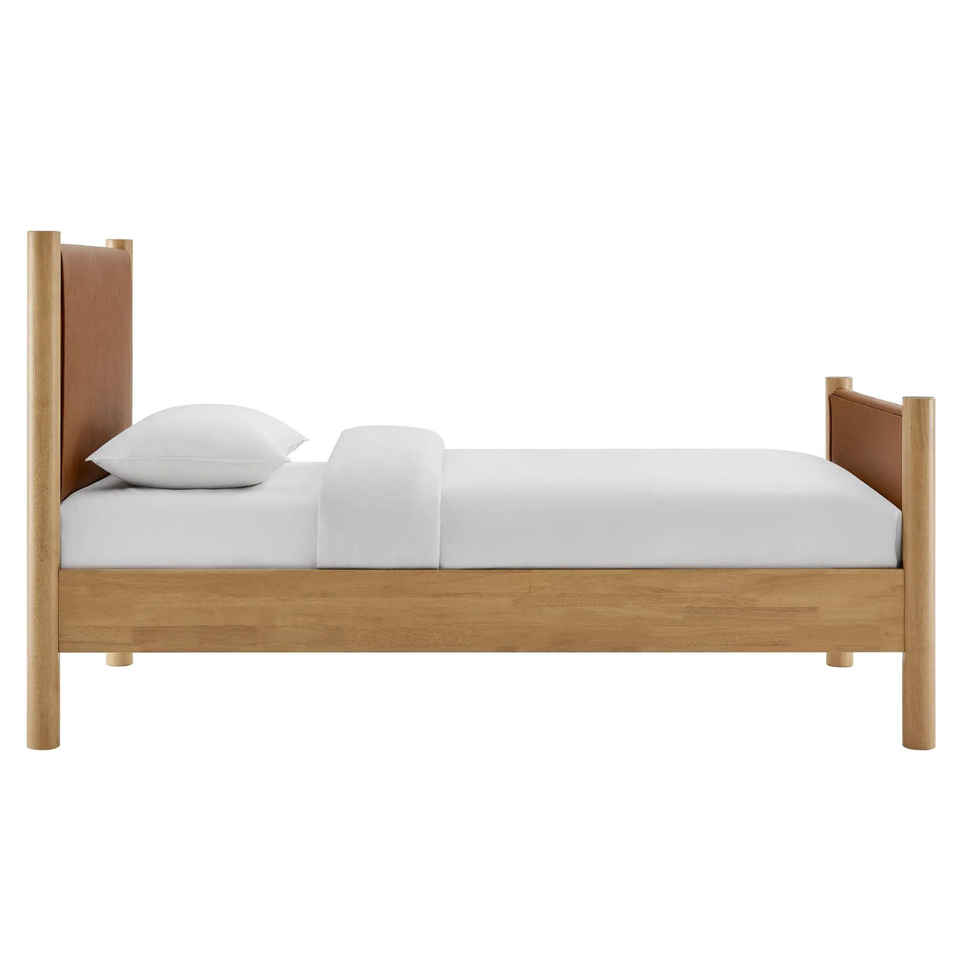 Maven Twin Size Vegan Leather Upholstered Platform Bed by Modway by HouseOfZazla