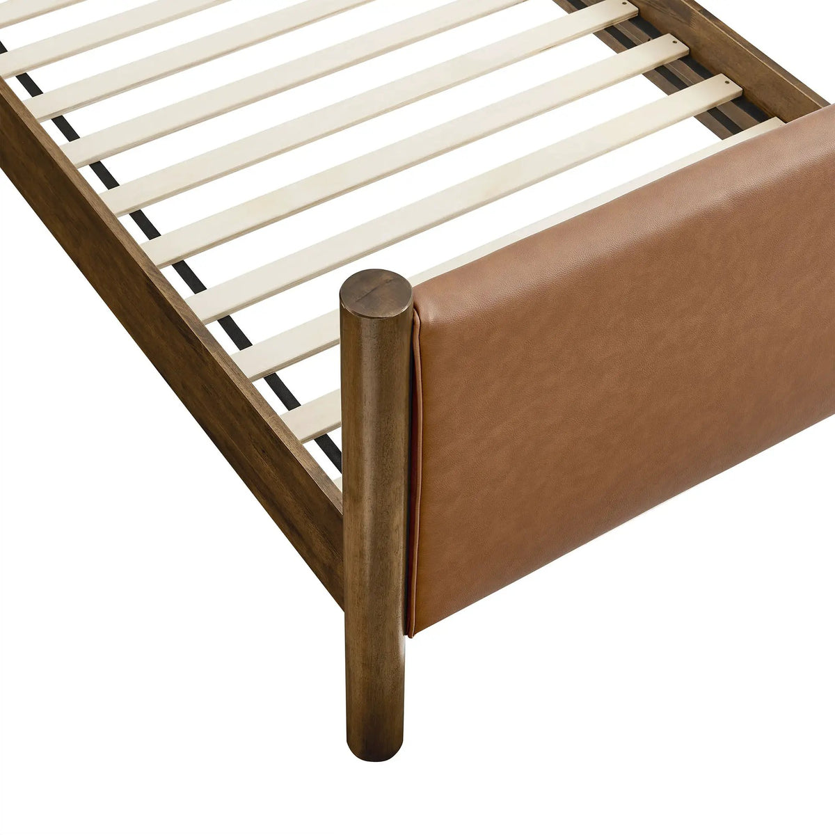 Maven Twin Size Vegan Leather Upholstered Platform Bed by Modway by HouseOfZazla