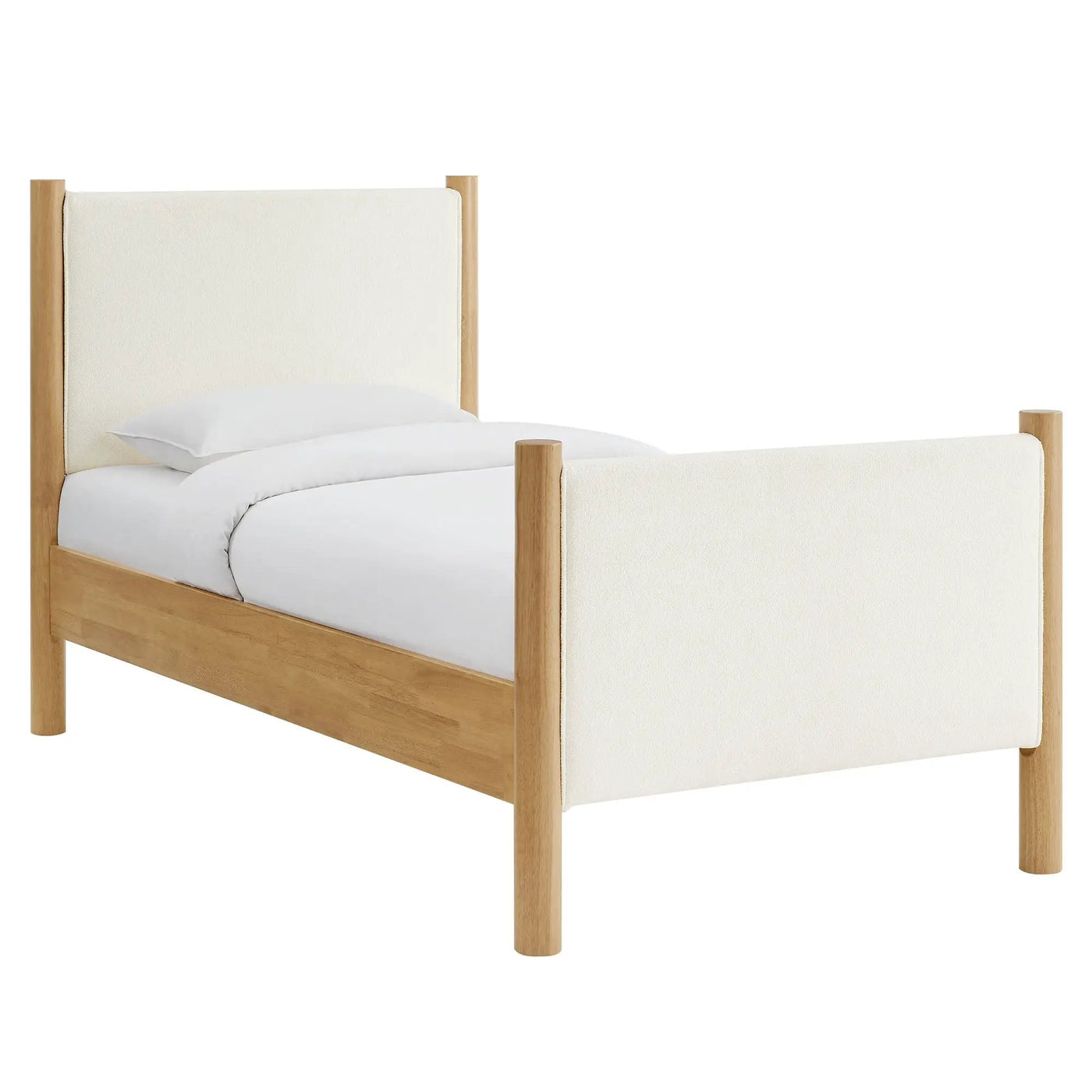 Maven Twin Size Boucle Upholstered Platform Bed by Modway by HouseOfZazla
