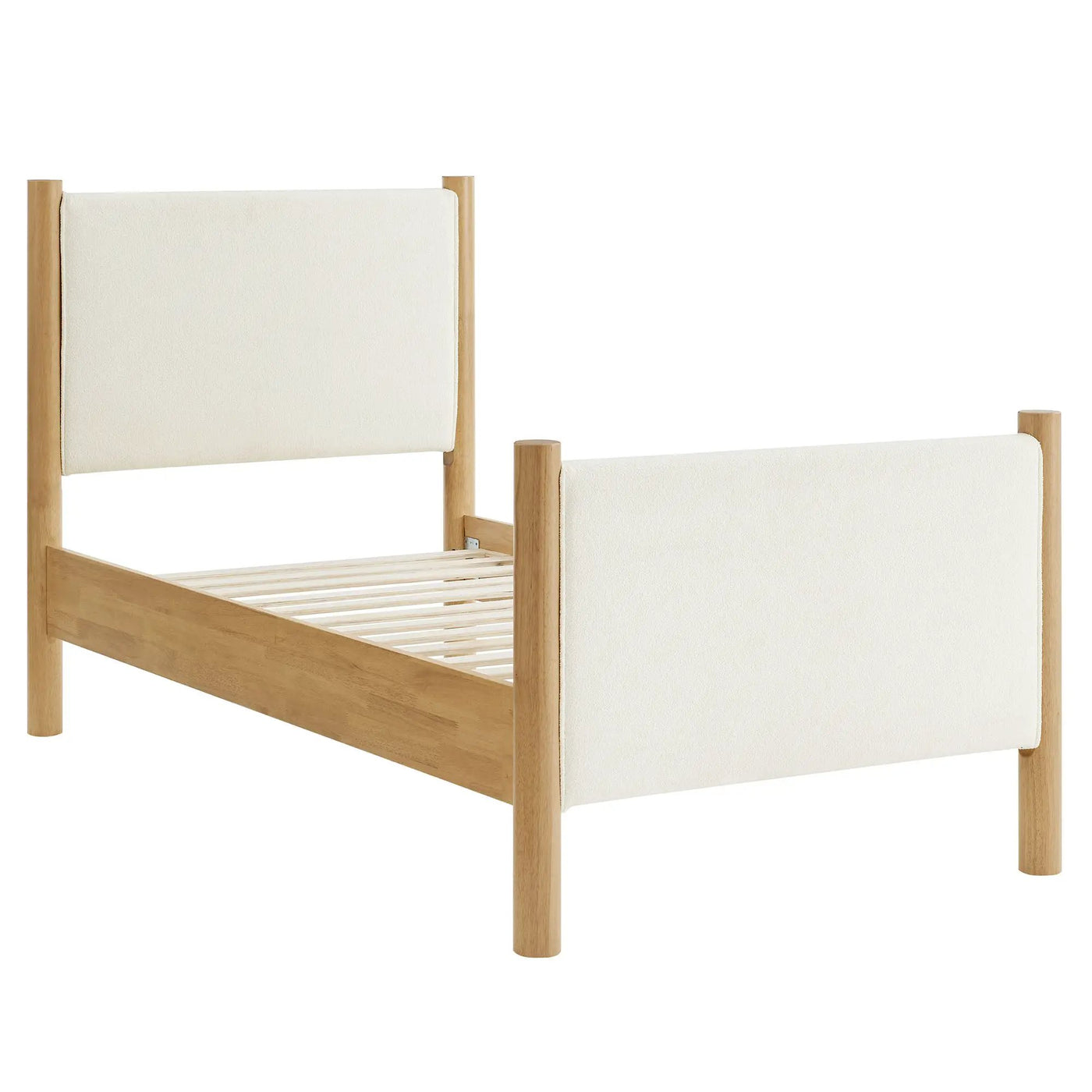 Maven Twin Size Boucle Upholstered Platform Bed by Modway by HouseOfZazla