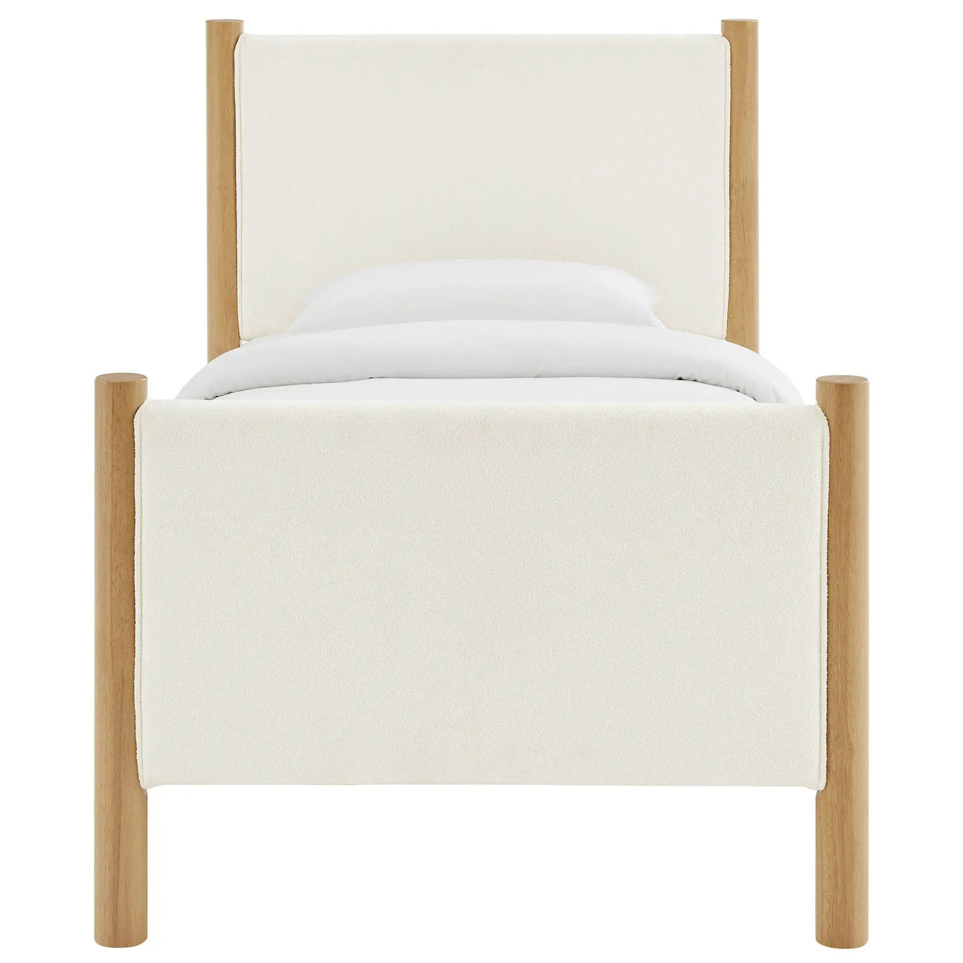 Maven Twin Size Boucle Upholstered Platform Bed by Modway by HouseOfZazla