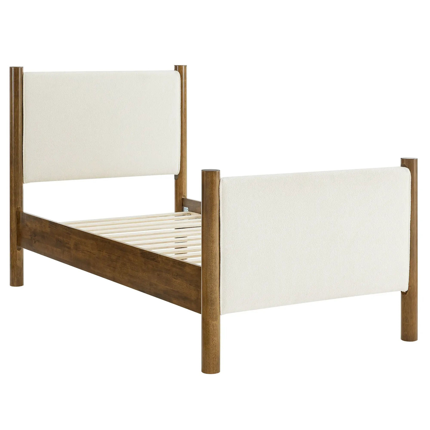Maven Twin Size Boucle Upholstered Platform Bed by Modway by HouseOfZazla