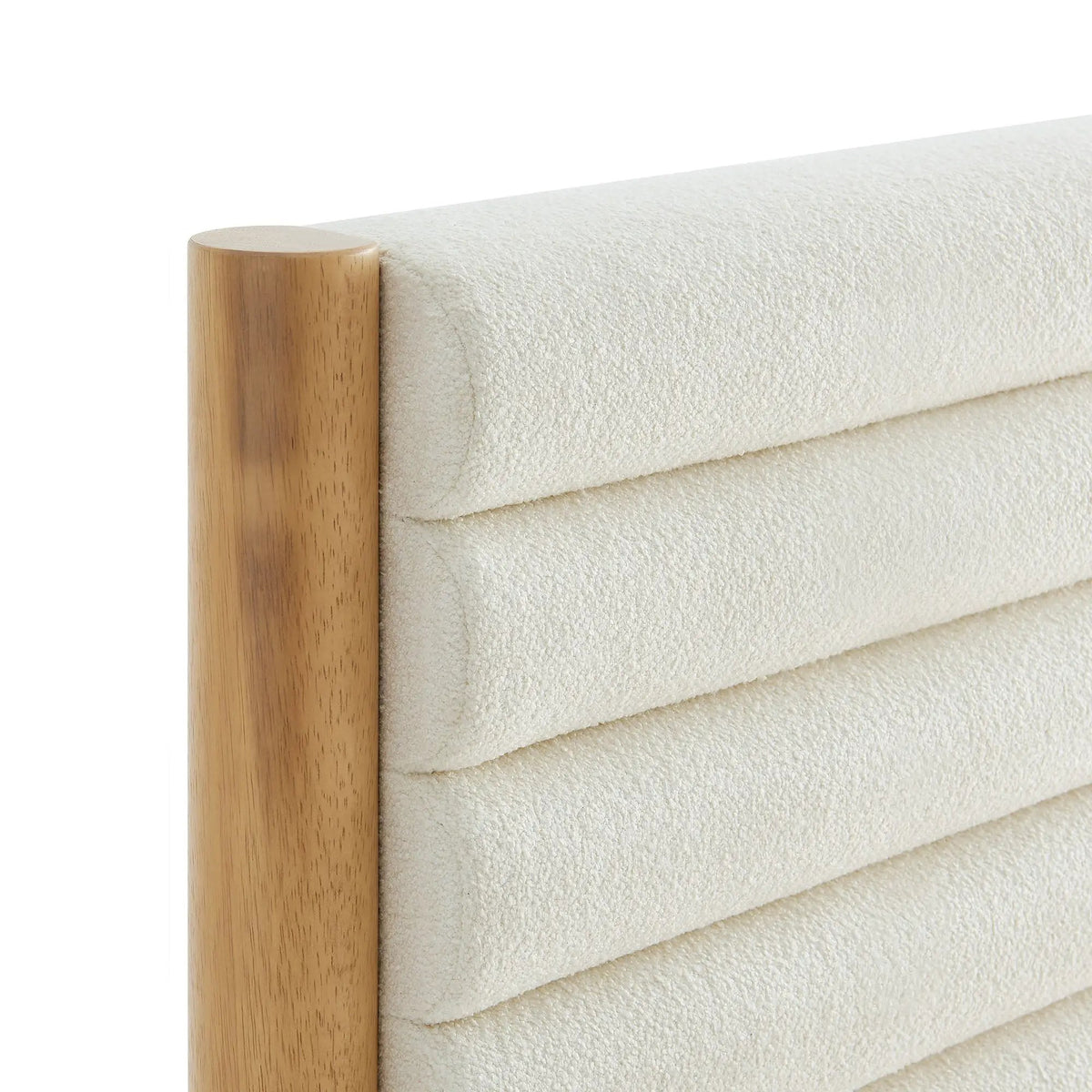 Olea Channel Tufted Boucle Solid Wood Twin Platform Bed by Modway by HouseOfZazla