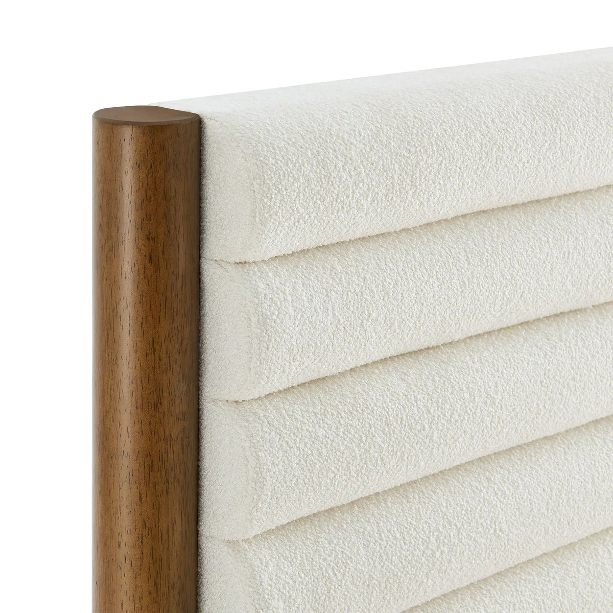 Olea Channel Tufted Boucle Solid Wood Twin Platform Bed by Modway by HouseOfZazla