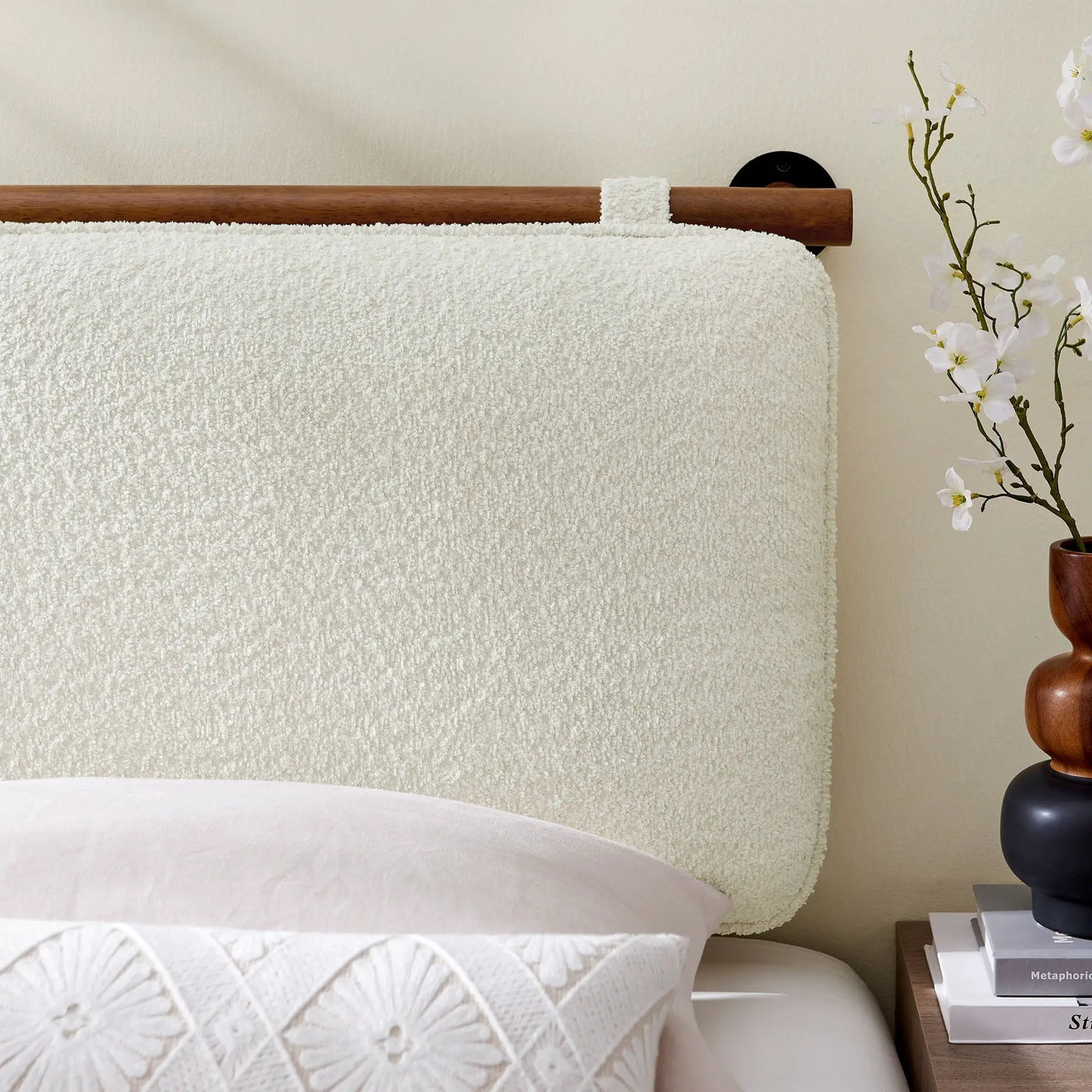 Anela Wall-Mounted Chenille Upholstered Twin Headboard by HouseOfZazla