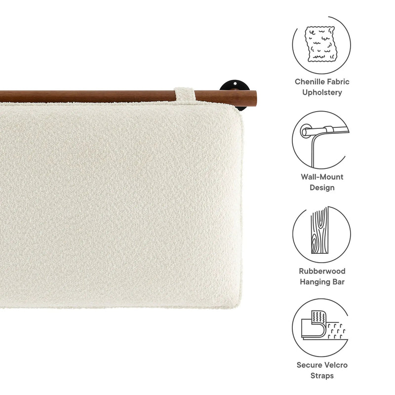 Anela Wall-Mounted Chenille Upholstered Twin Headboard by HouseOfZazla