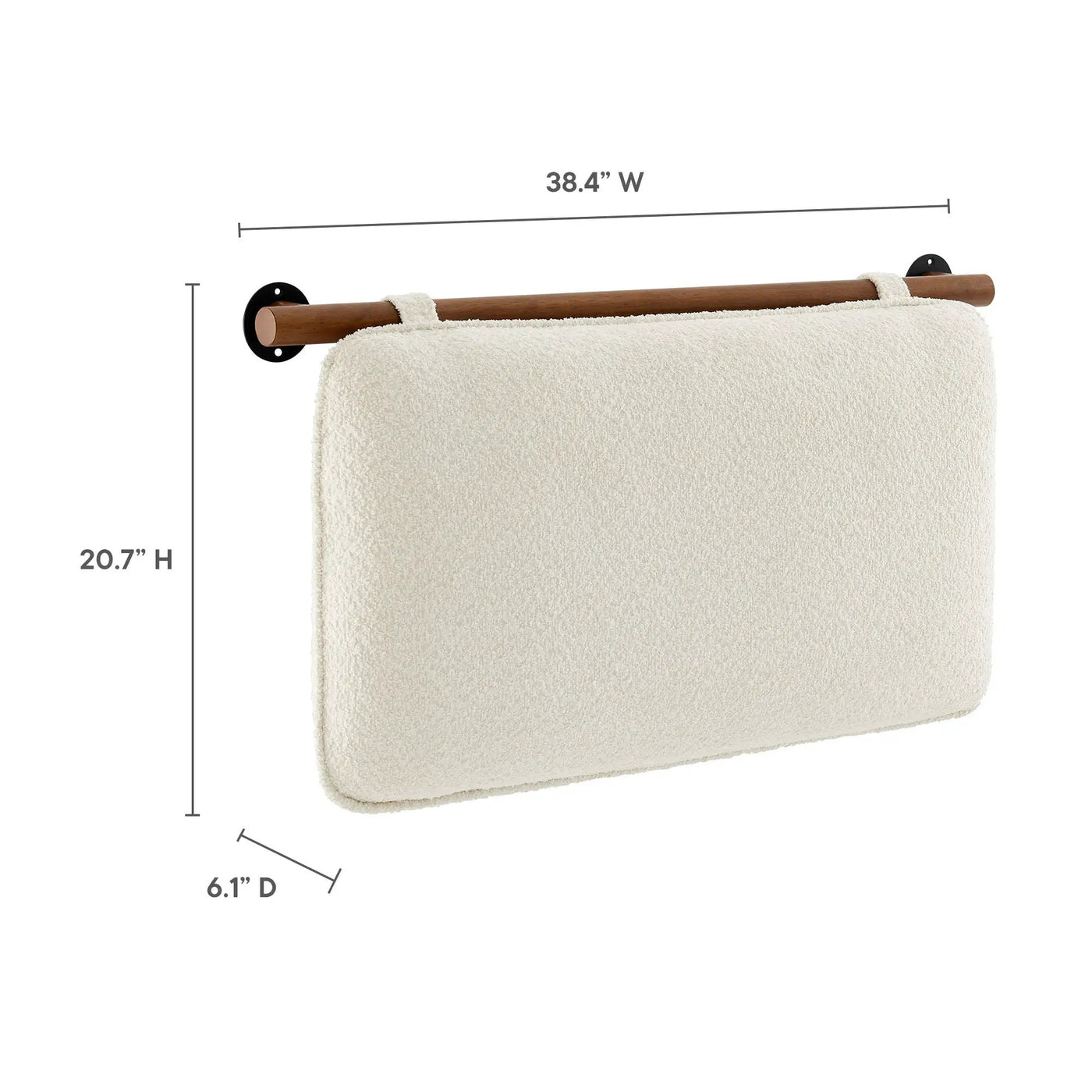Anela Wall-Mounted Chenille Upholstered Twin Headboard by HouseOfZazla