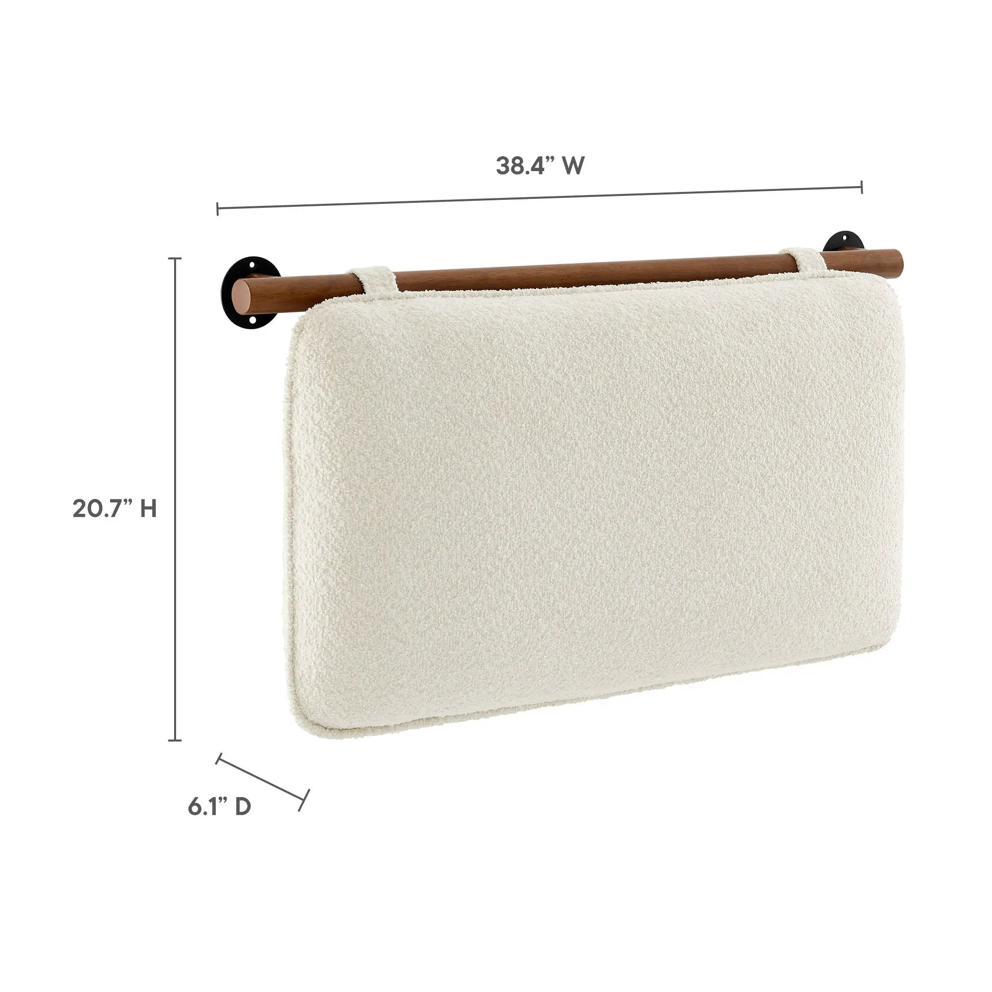 Anela Wall-Mounted Chenille Upholstered Twin Headboard by HouseOfZazla