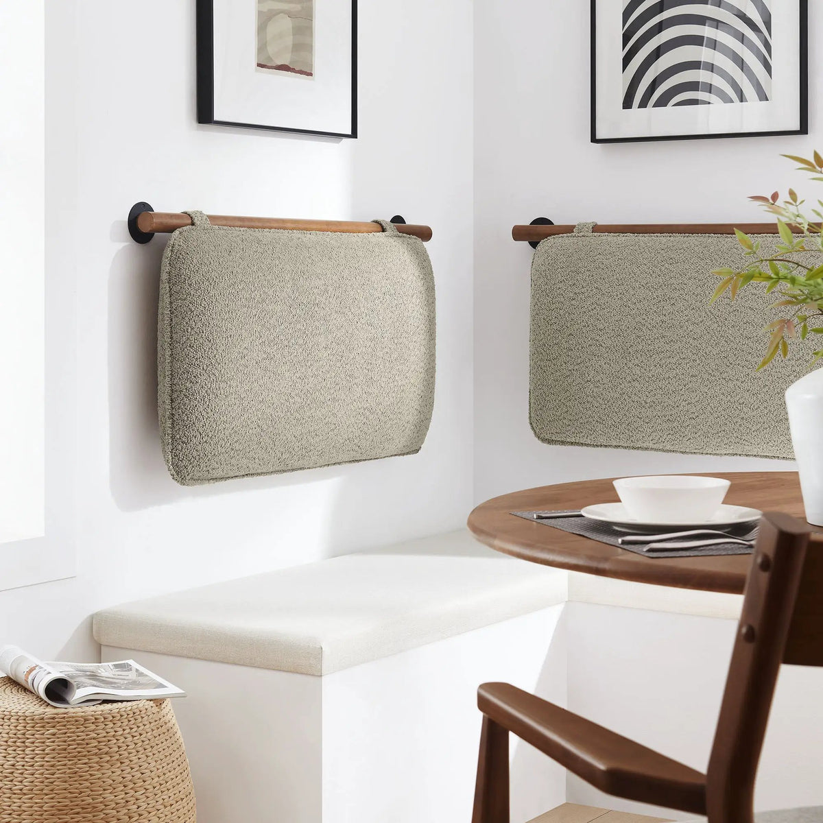 Anela Wall-Mounted Chenille Upholstered Twin Headboard by HouseOfZazla