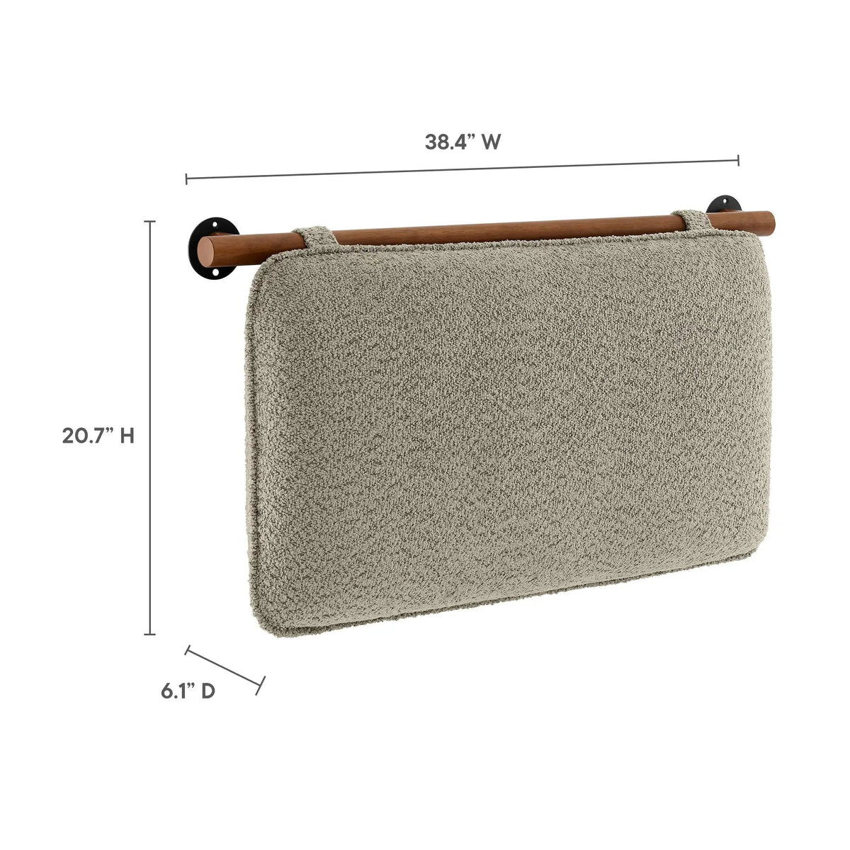 Anela Wall-Mounted Chenille Upholstered Twin Headboard by HouseOfZazla