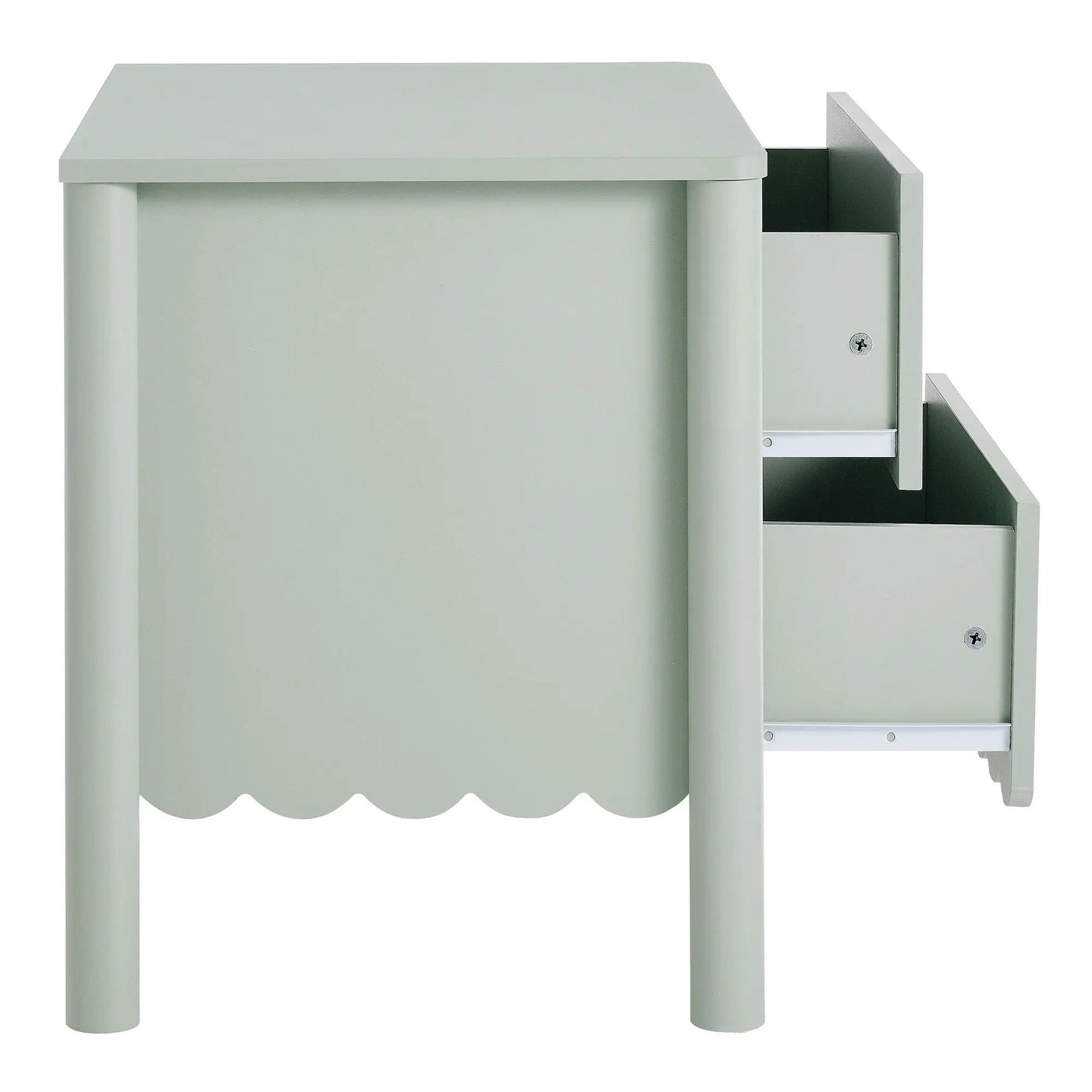 Emmeline Scalloped 2-Drawer Nightstand by Modway by HouseOfZazla