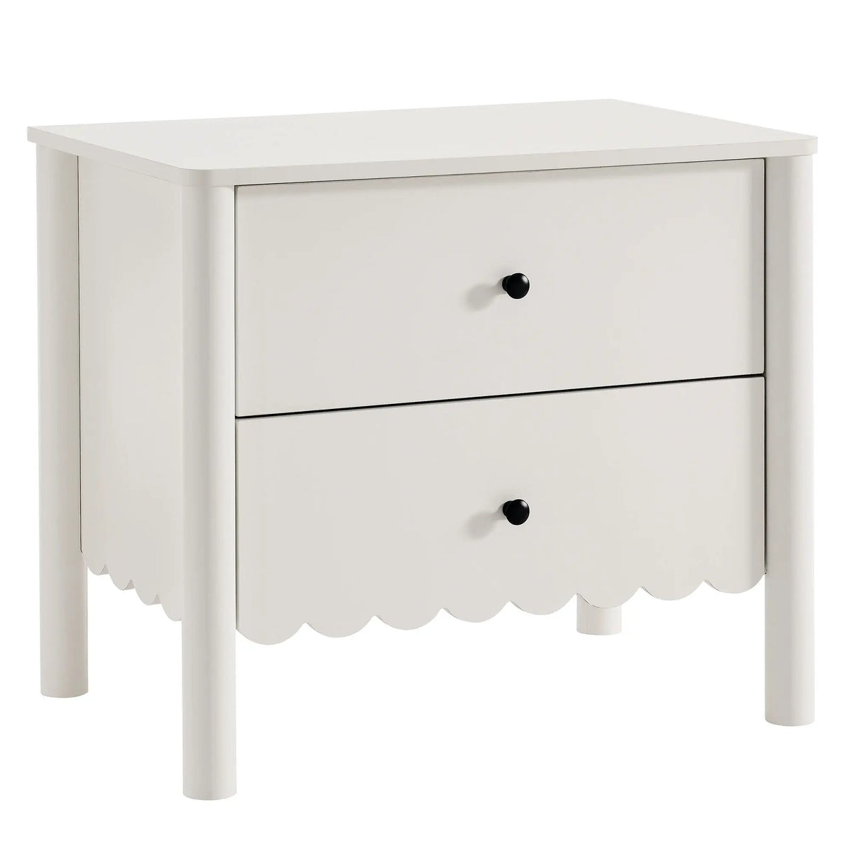 Emmeline Scalloped 2-Drawer Nightstand by Modway by HouseOfZazla