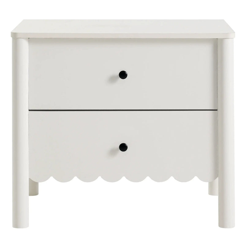 Emmeline Scalloped 2-Drawer Nightstand by Modway by HouseOfZazla