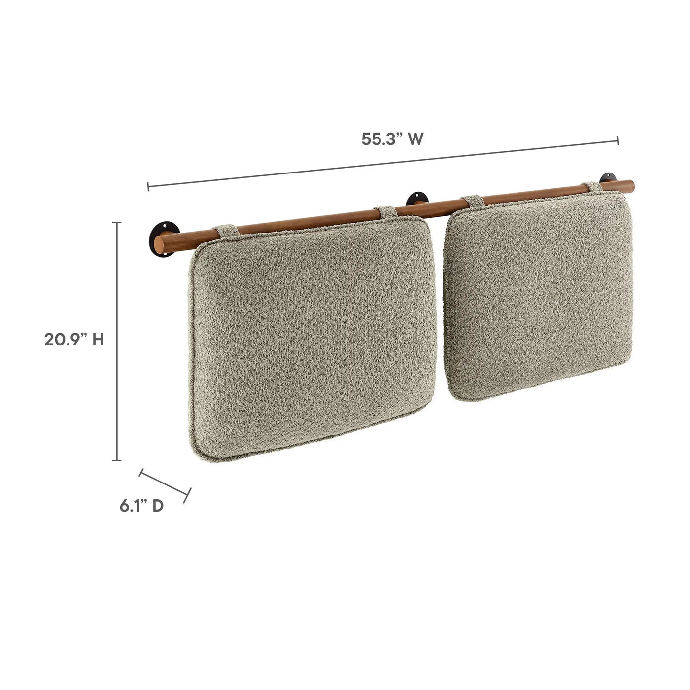 Anela Wall-Mounted Chenille Upholstered Full Headboard by Modway by HouseOfZazla
