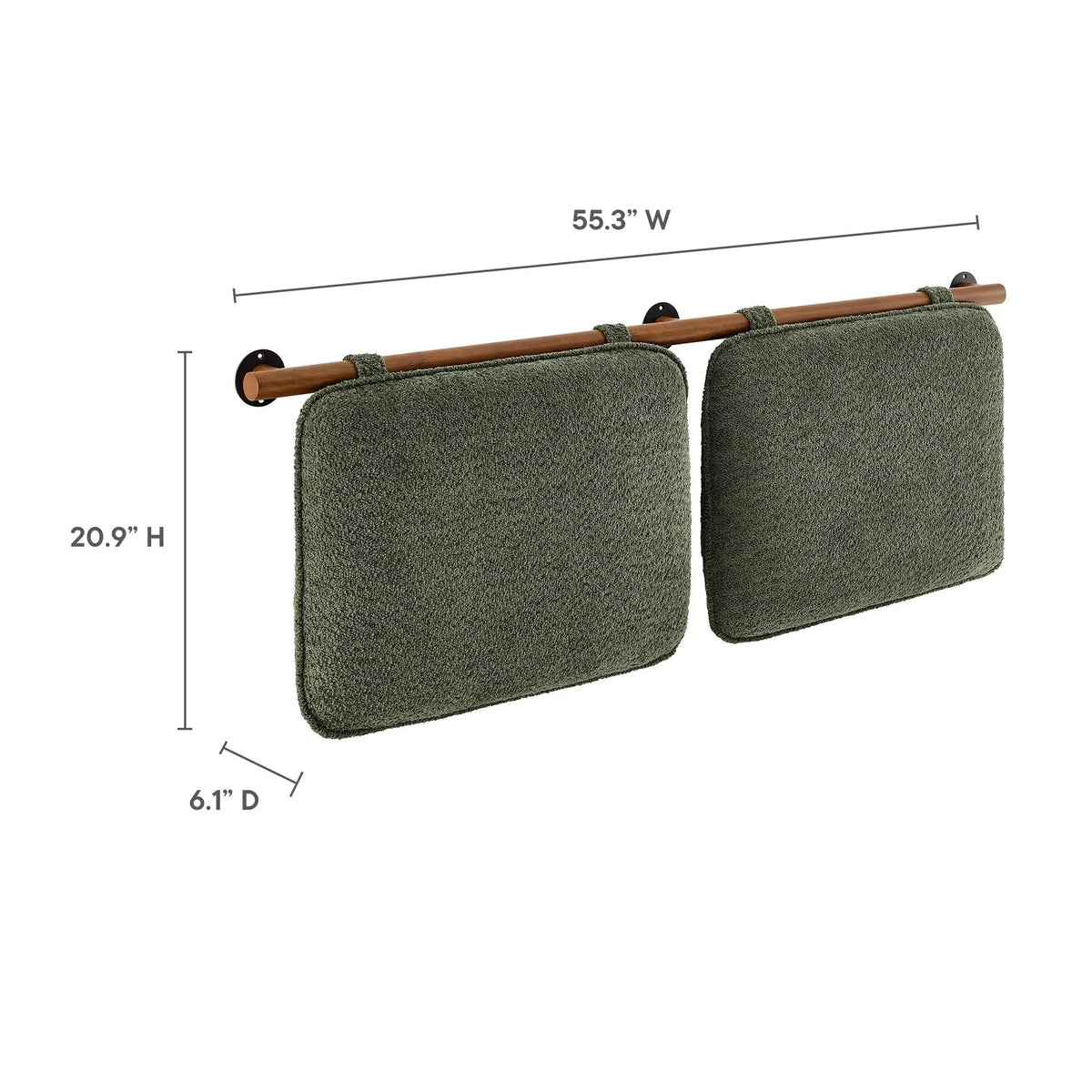 Anela Wall-Mounted Chenille Upholstered Full Headboard by Modway by HouseOfZazla