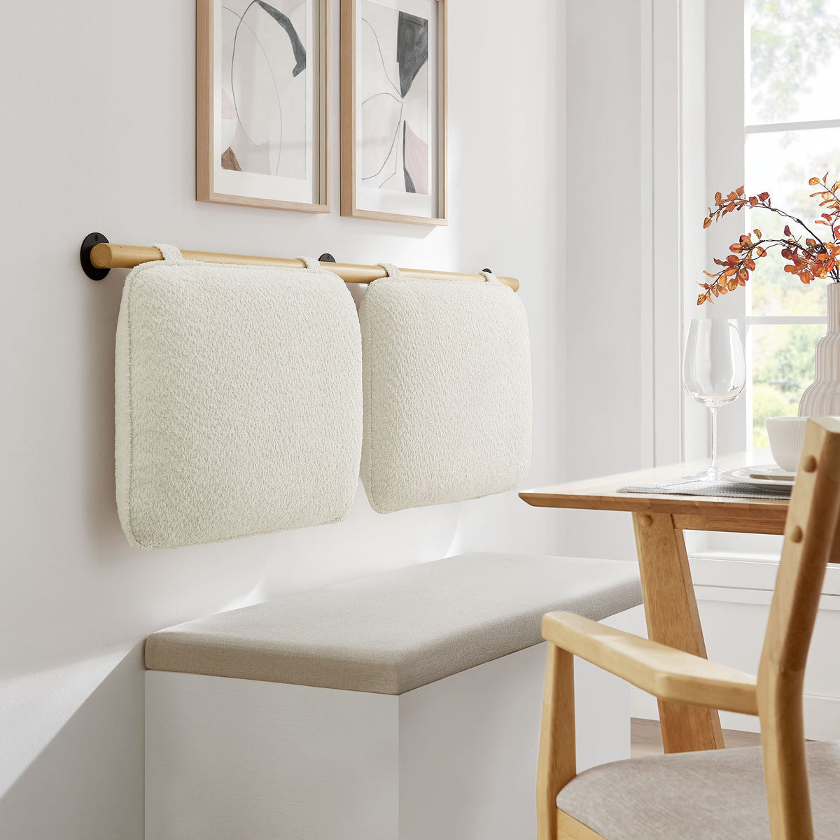 Anela Wall-Mounted Chenille Upholstered Queen Headboard by Modway, photo 6 of 32