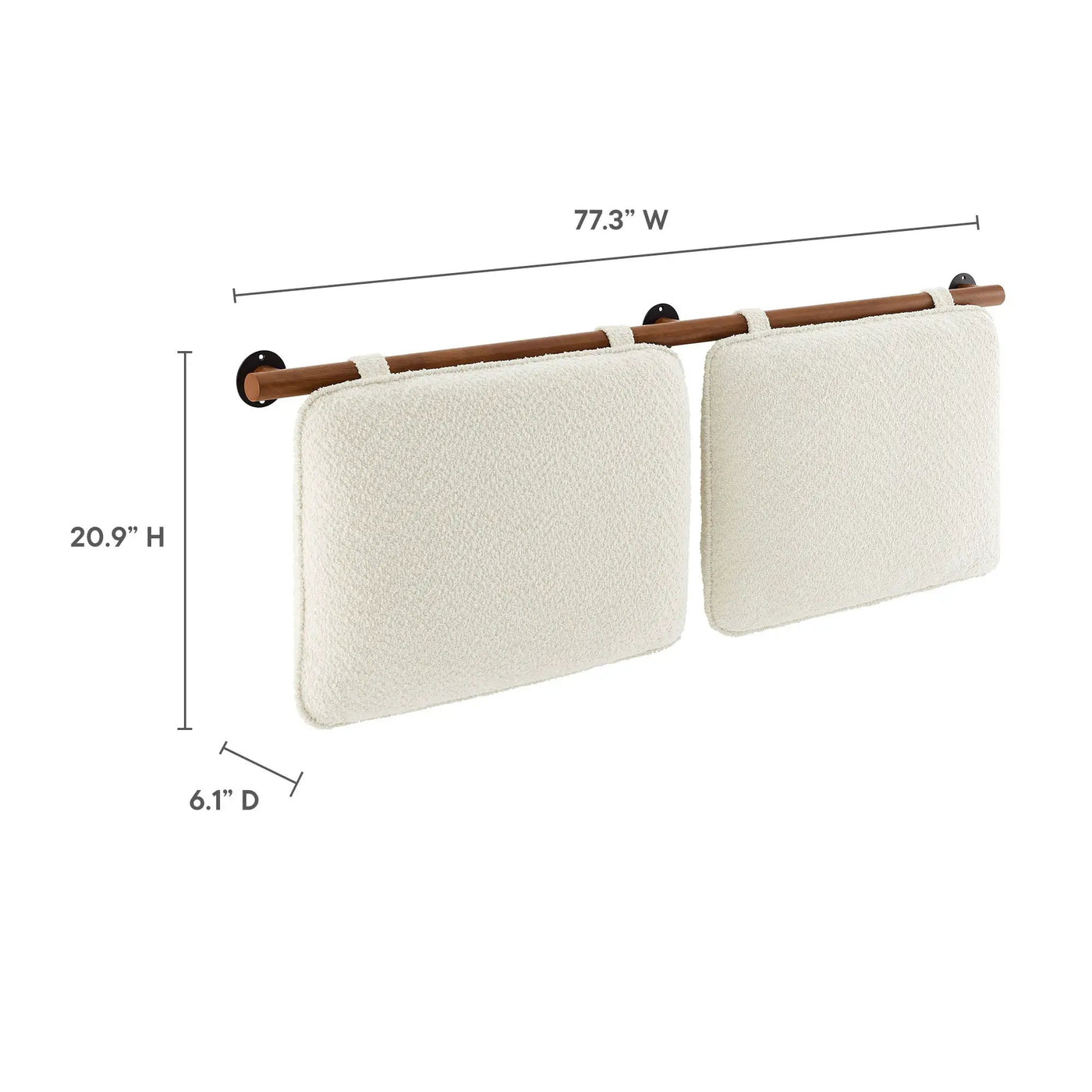 Anela Wall-Mounted Chenille Upholstered King Size Headboard by HouseOfZazla