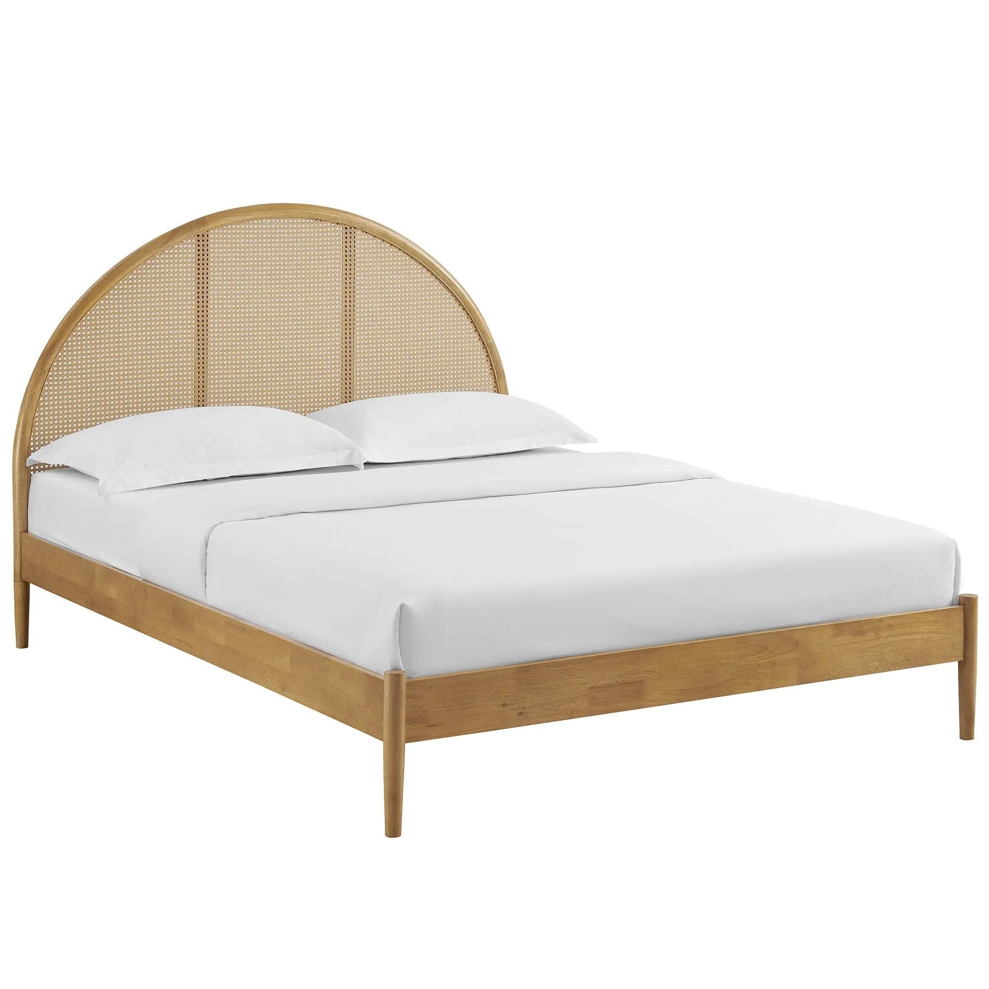 Odette Queen Arched Rattan Cane Platform Bed by Modway by HouseOfZazla