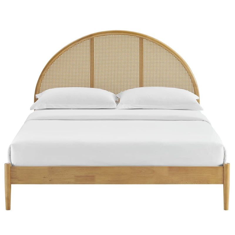 Odette Queen Arched Rattan Cane Platform Bed by Modway by HouseOfZazla