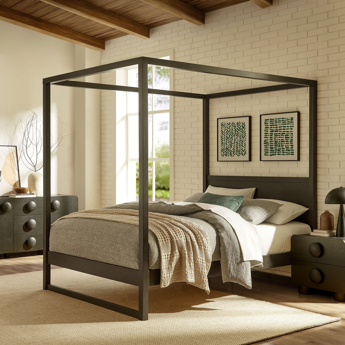 Alva King Wood Canopy Platform Bed by Modway, photo 19 of 20