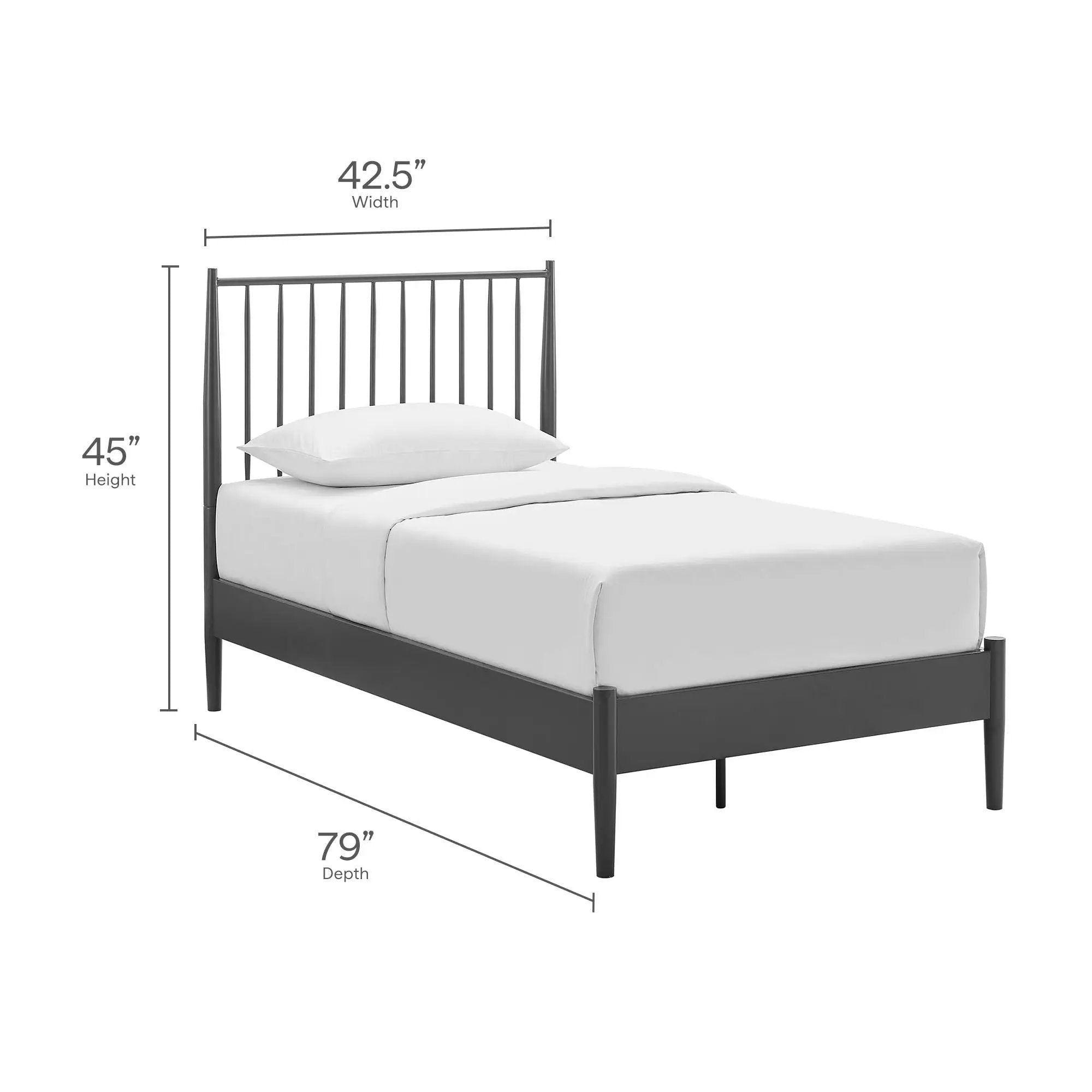 Adair Spindle Platform Bed by Modway by HouseOfZazla