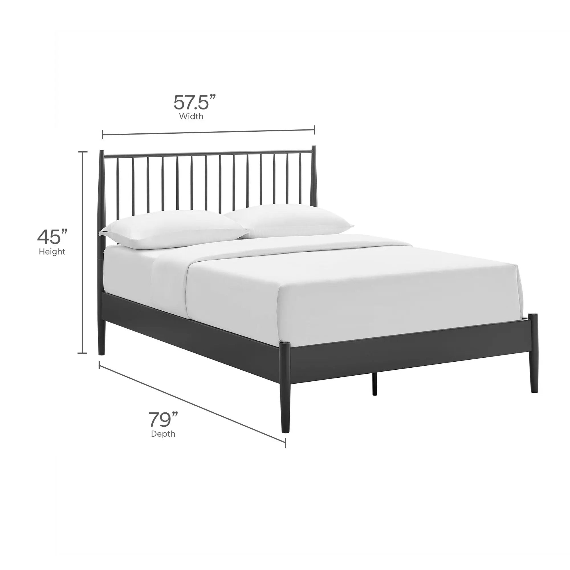 Adair Spindle Platform Bed by Modway by HouseOfZazla