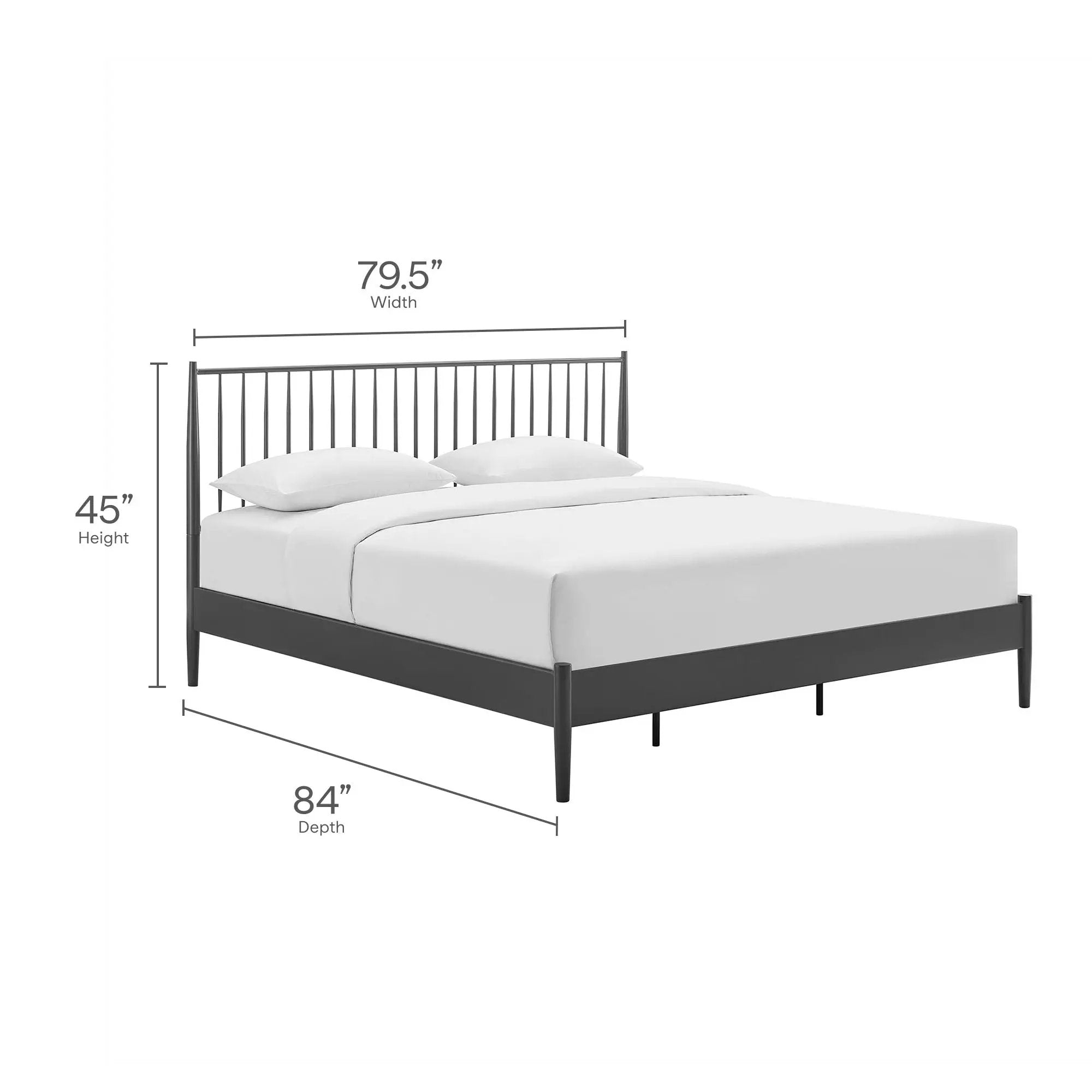 Adair Spindle Platform Bed by Modway by HouseOfZazla