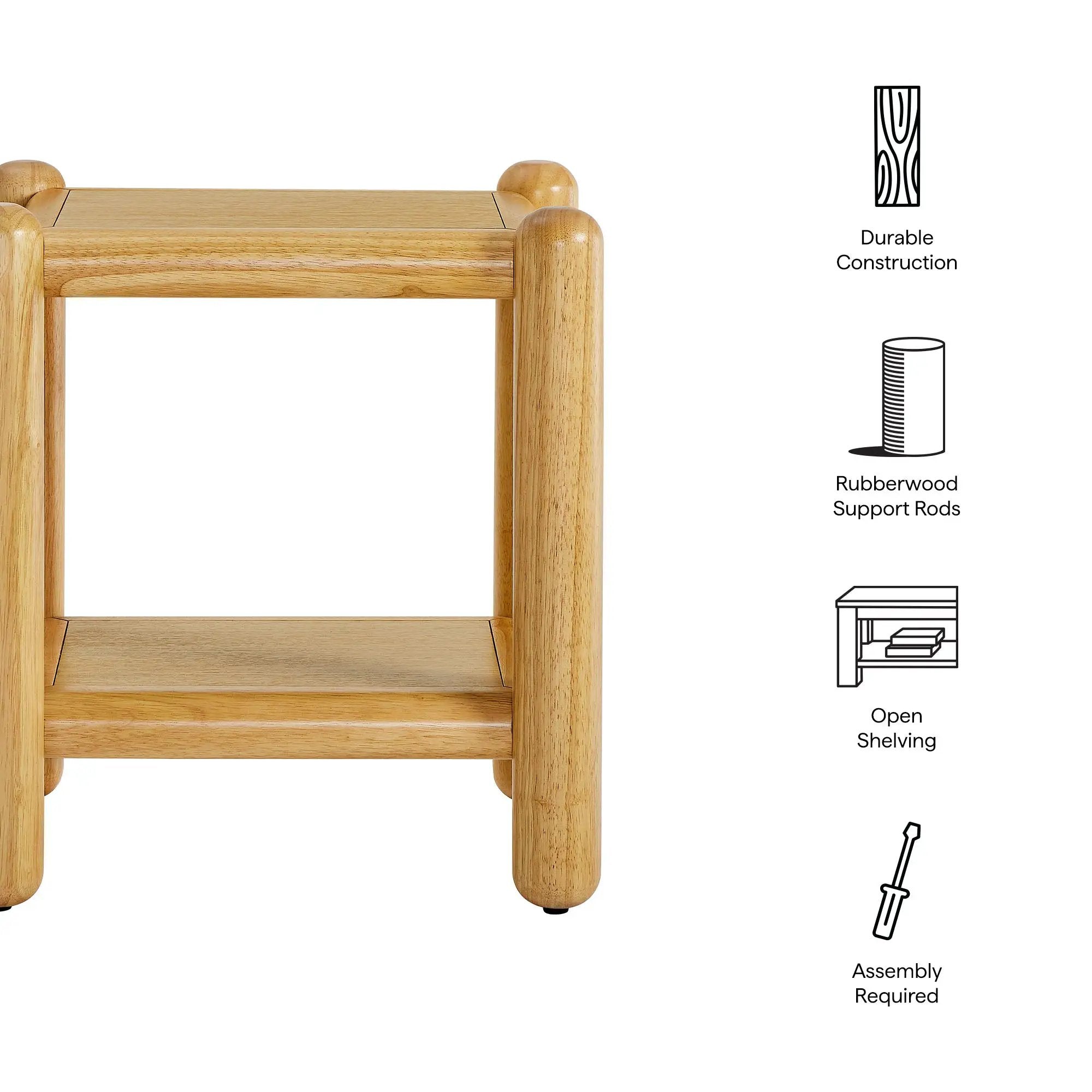 Arcus Rectangular 2-Tier Side Table by Modway by HouseOfZazla