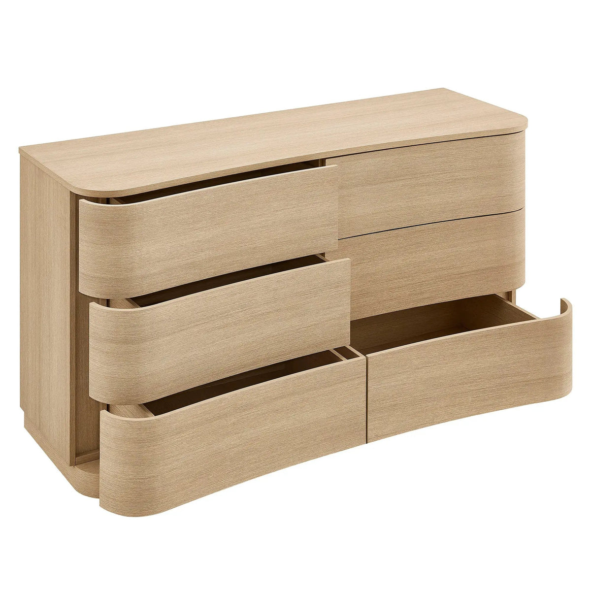 Mirae 6-Drawer Curved Dresser by Modway by HouseOfZazla