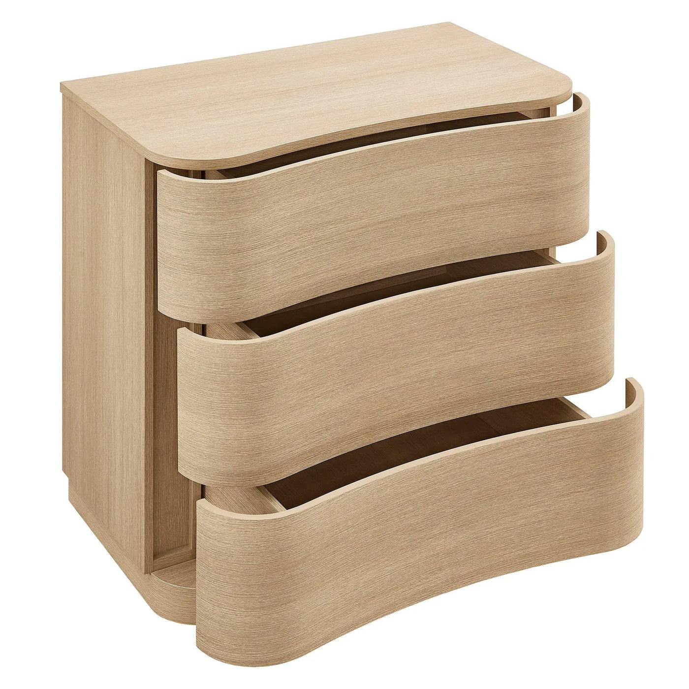 Mirae 3-Drawer Curved Compact Dresser by Modway by HouseOfZazla