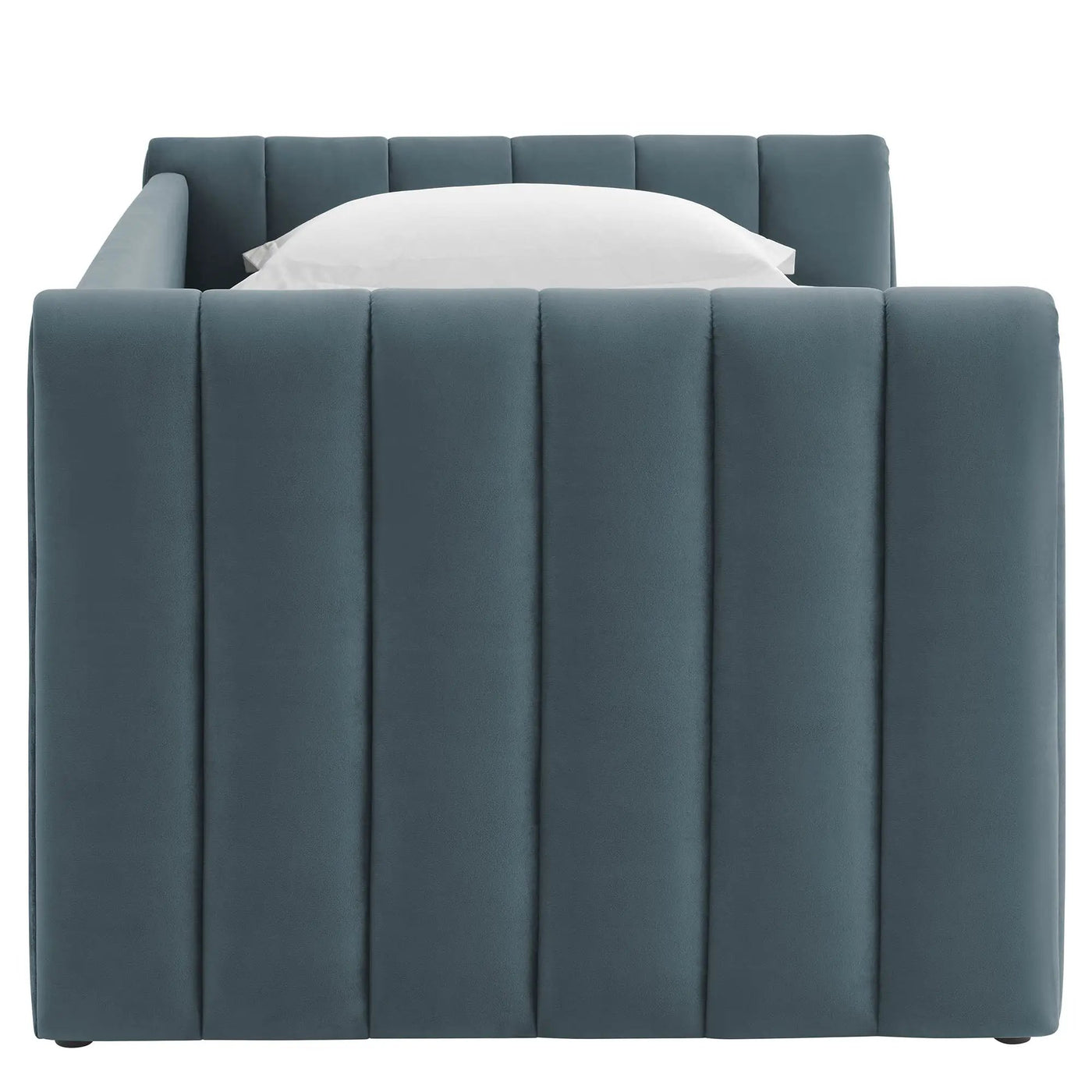 Veyla Channel Tufted Performance Velvet Twin Daybed With Trundle by HouseOfZazla